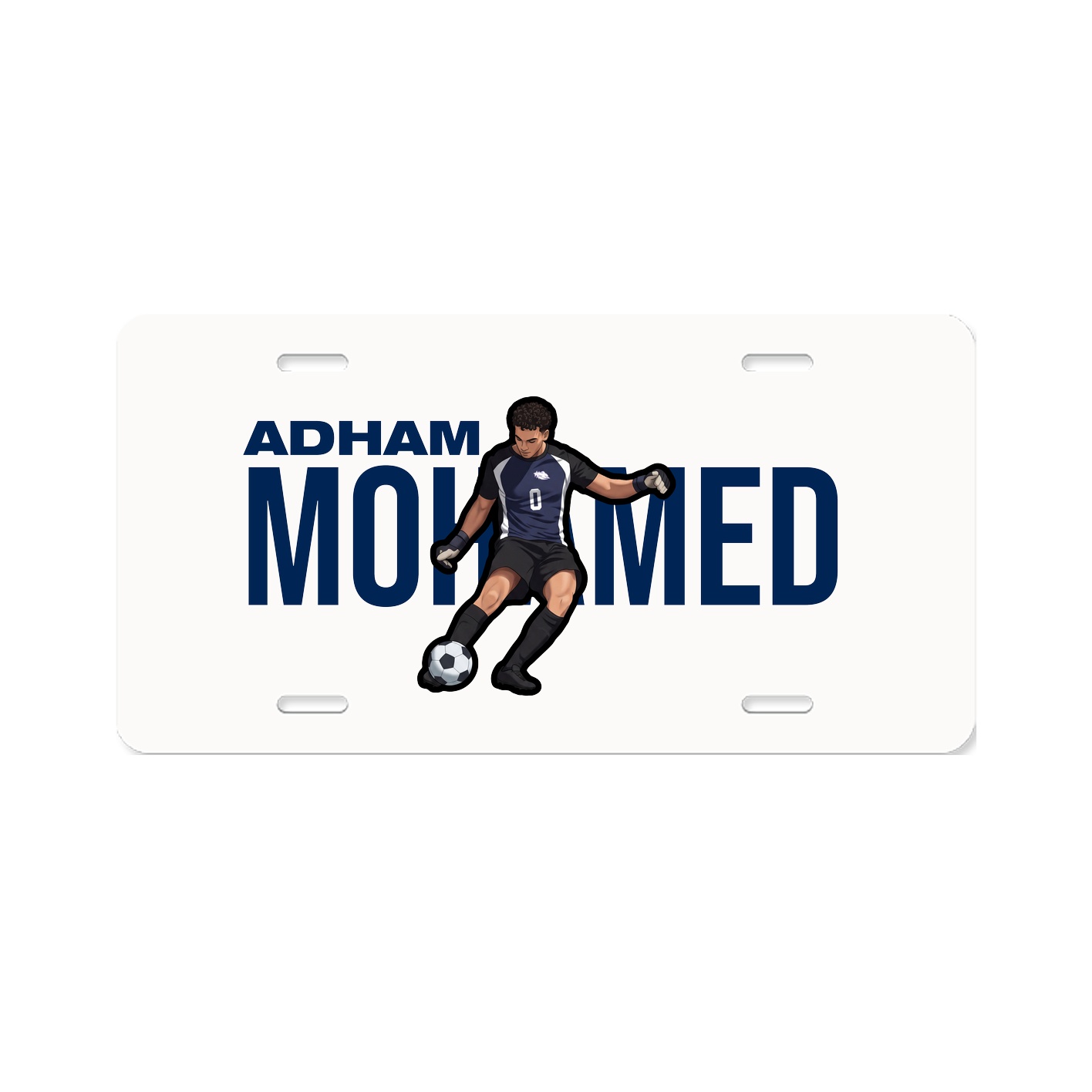 License Plate — Player Name in Classic