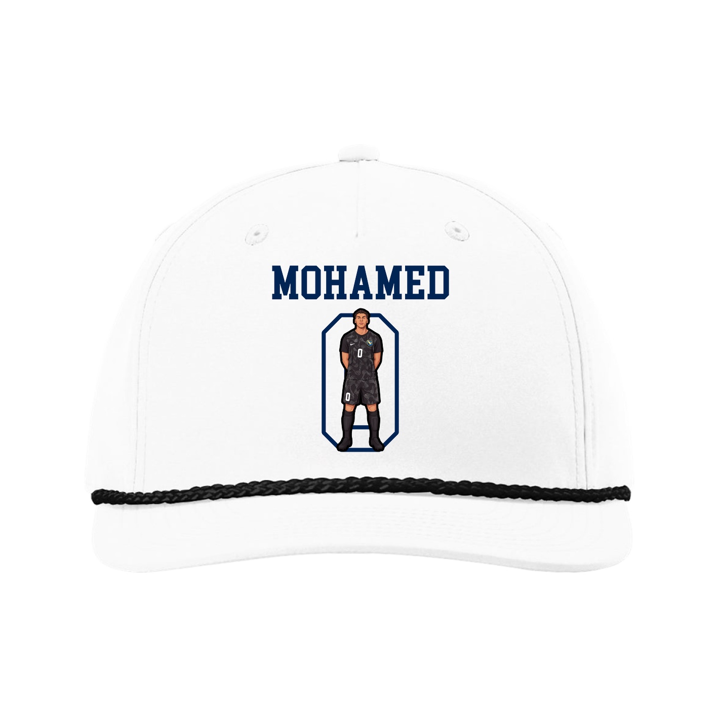 Five-Panel Classic Rope Cap — Shirsey in White