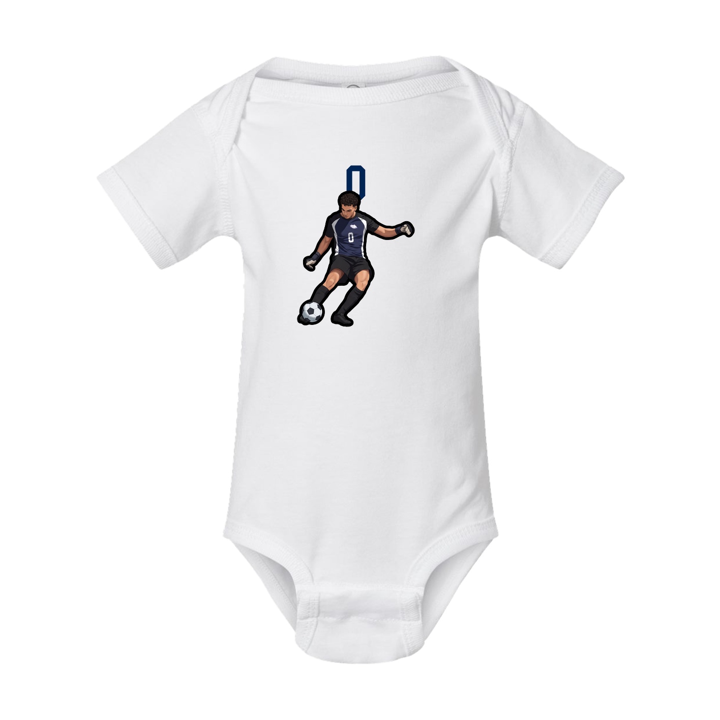 Baby Onesie — Number Top in White