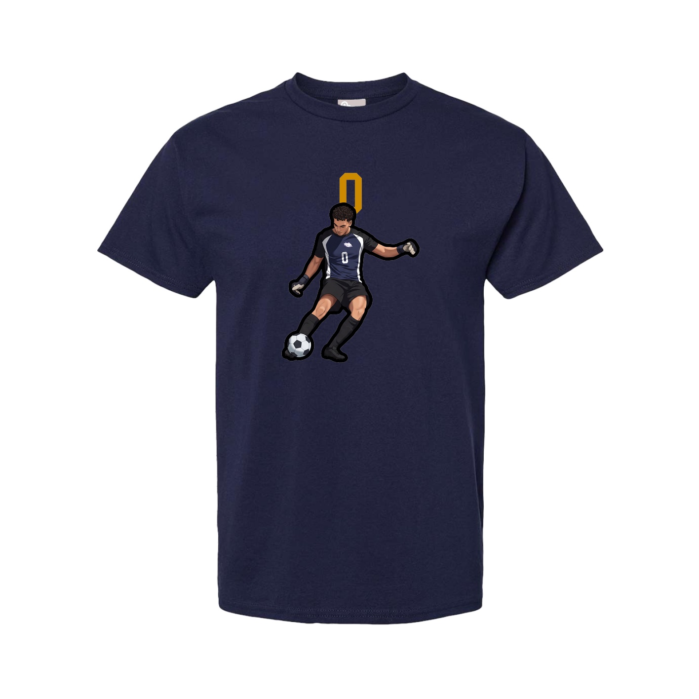 Youth Tee — Number Top in Navy