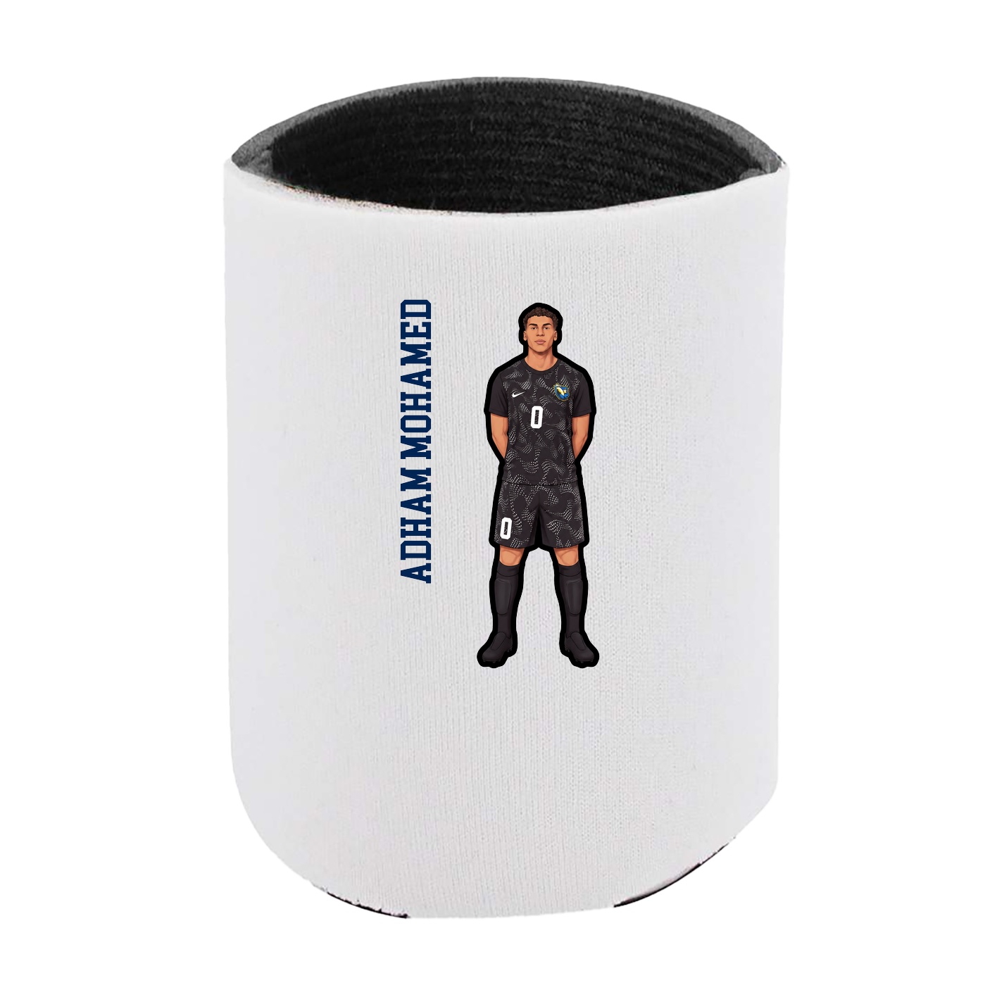 Can Holder — Name Vertical in White
