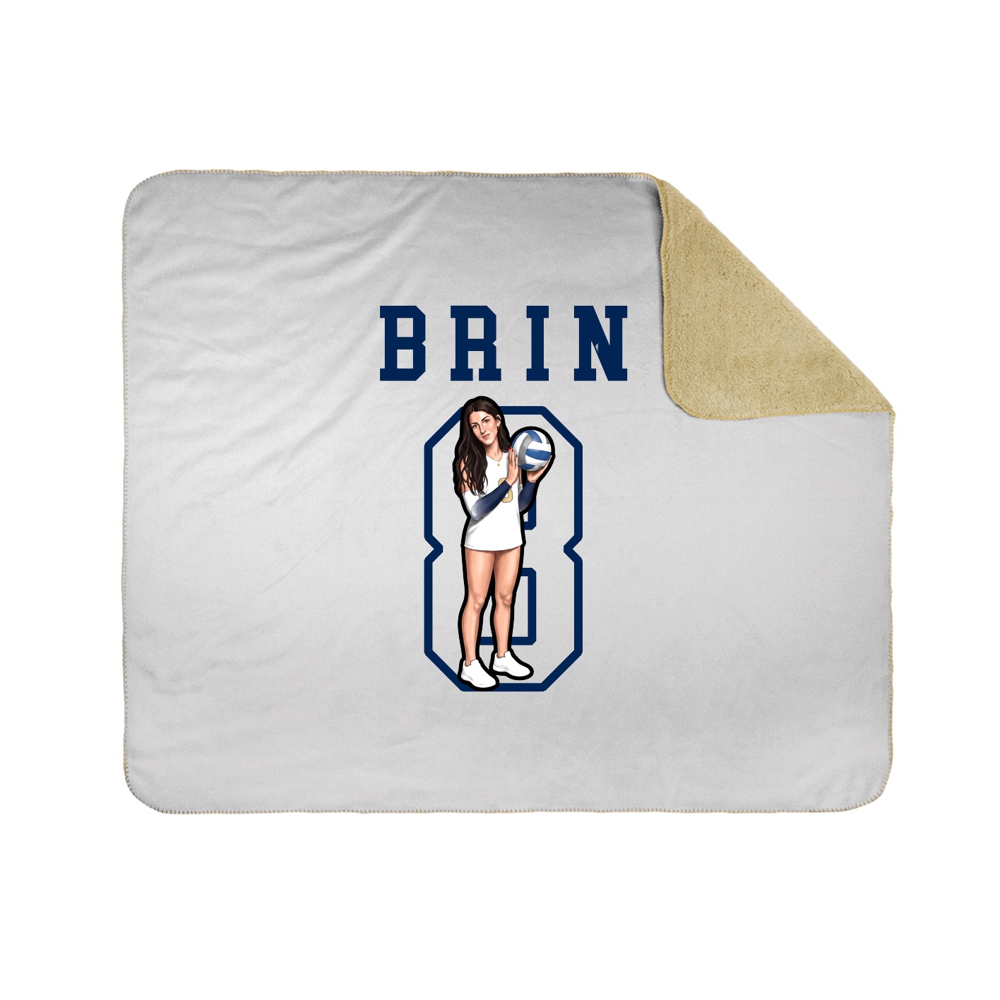Throw Blanket — Shirsey in White