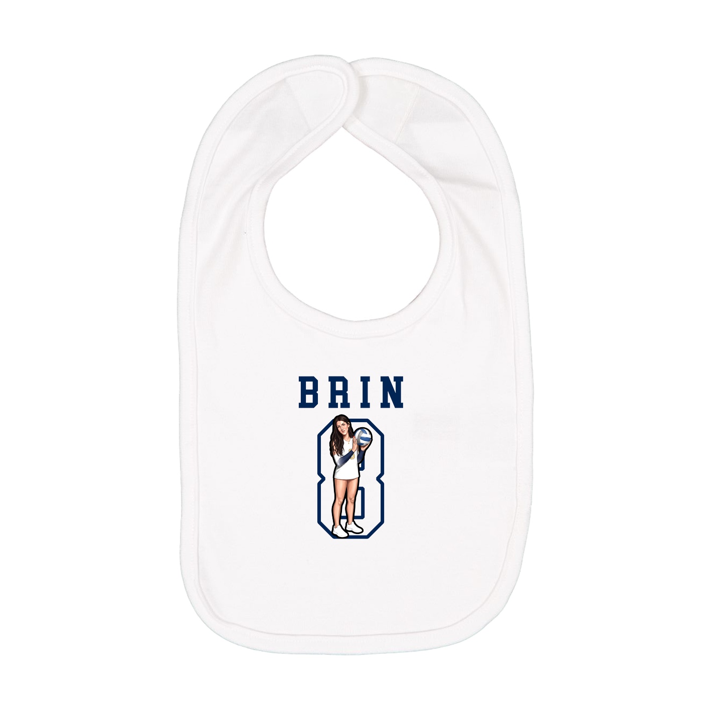 Infant Bib — Shirsey in White