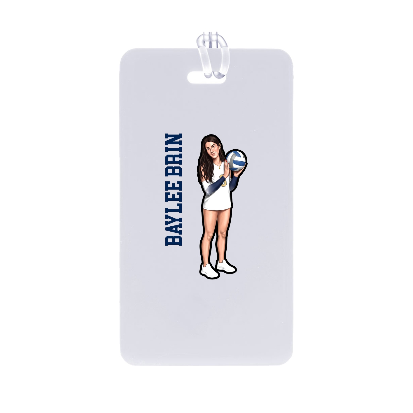 Bag Tag — Name Vertical in Classic