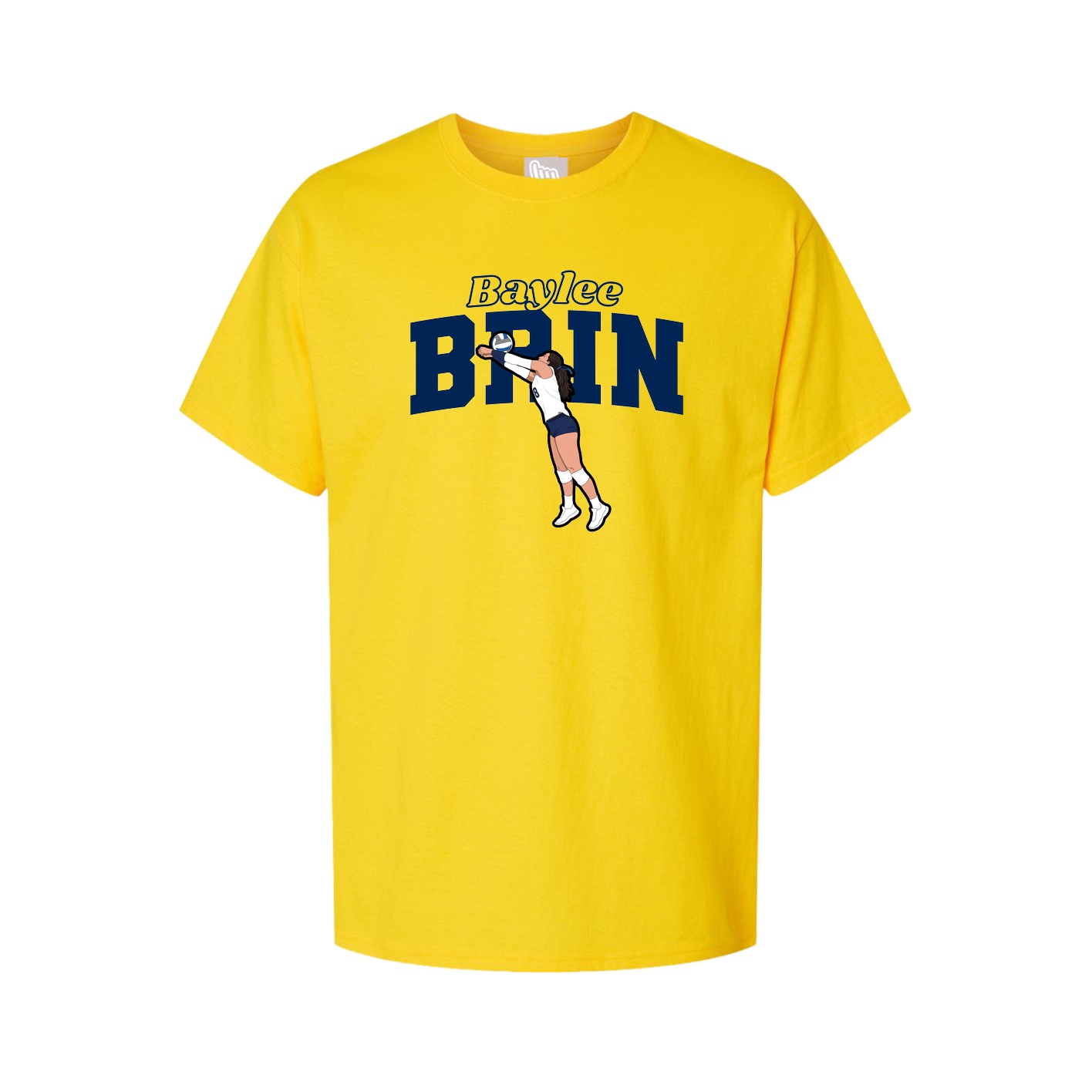 Youth Tee — Name Arch in Gold
