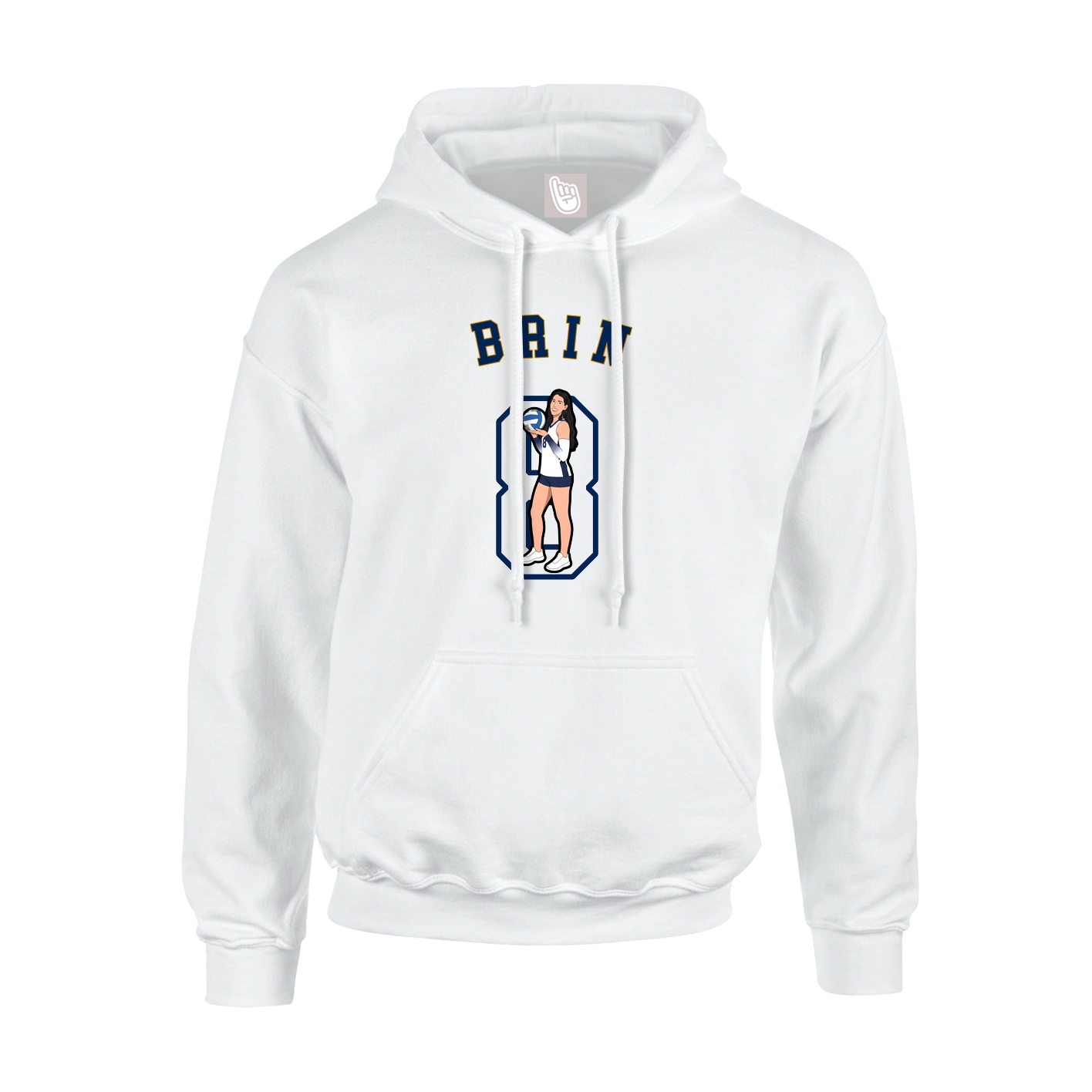 Youth Hoodie — Shirsey Arch in White