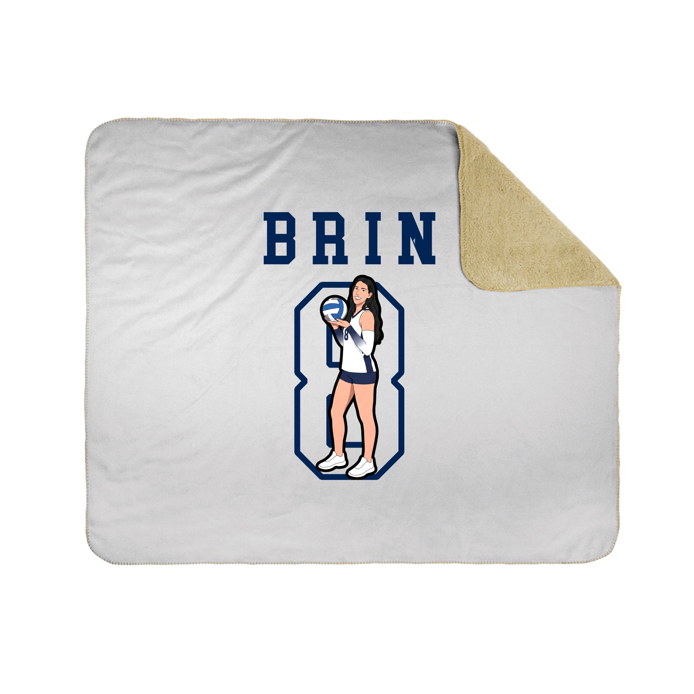 Throw Blanket — Shirsey in White