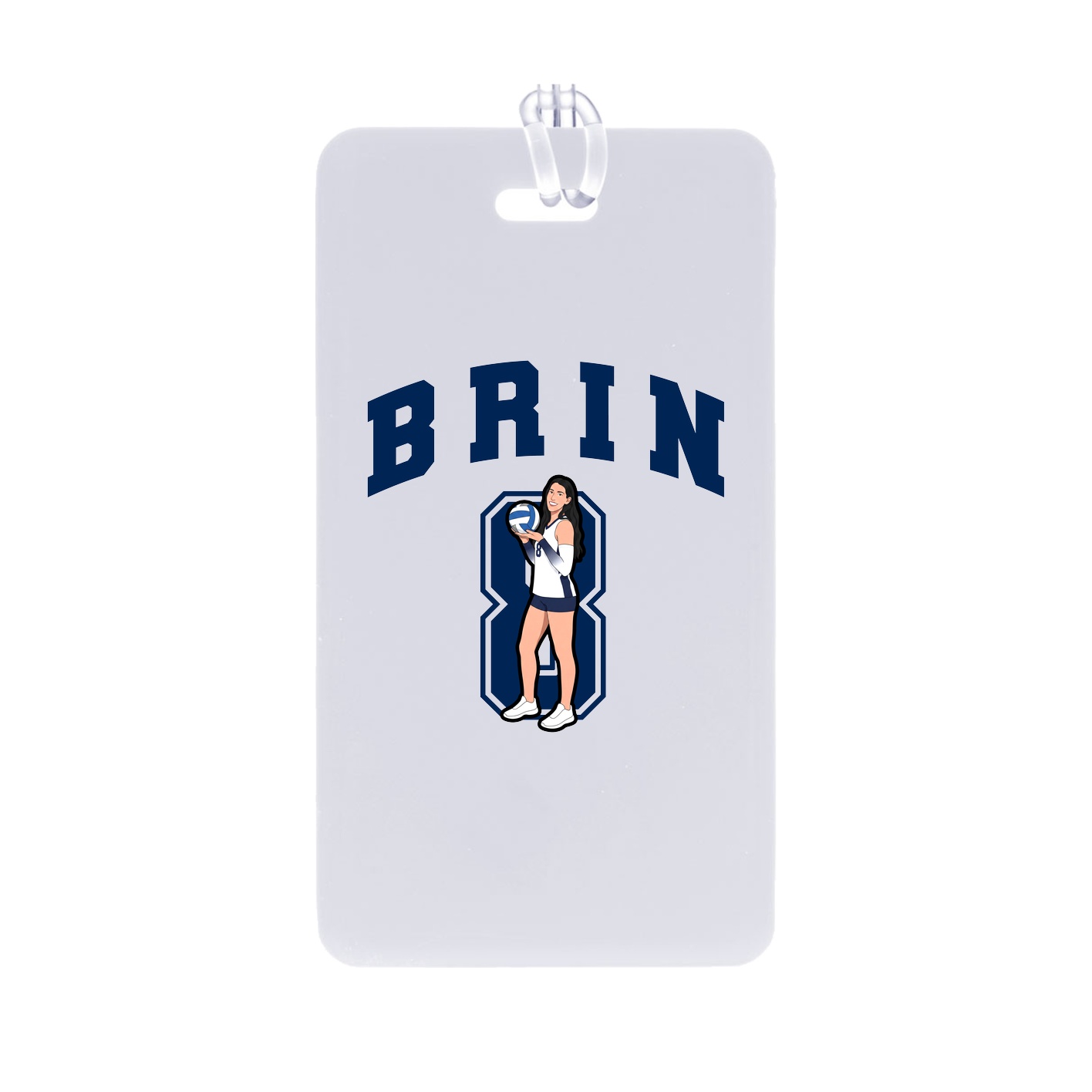 Bag Tag — Number in Classic