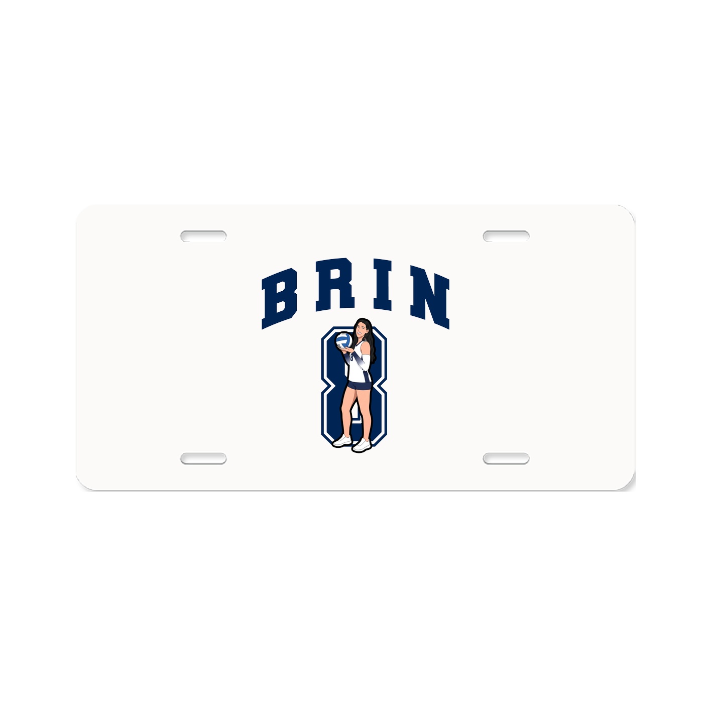 License Plate — Number in Classic