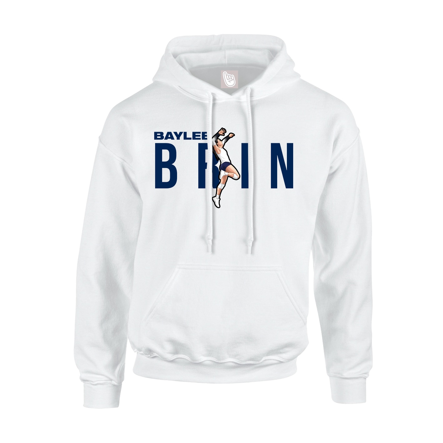 Hoodie — Player Name in White