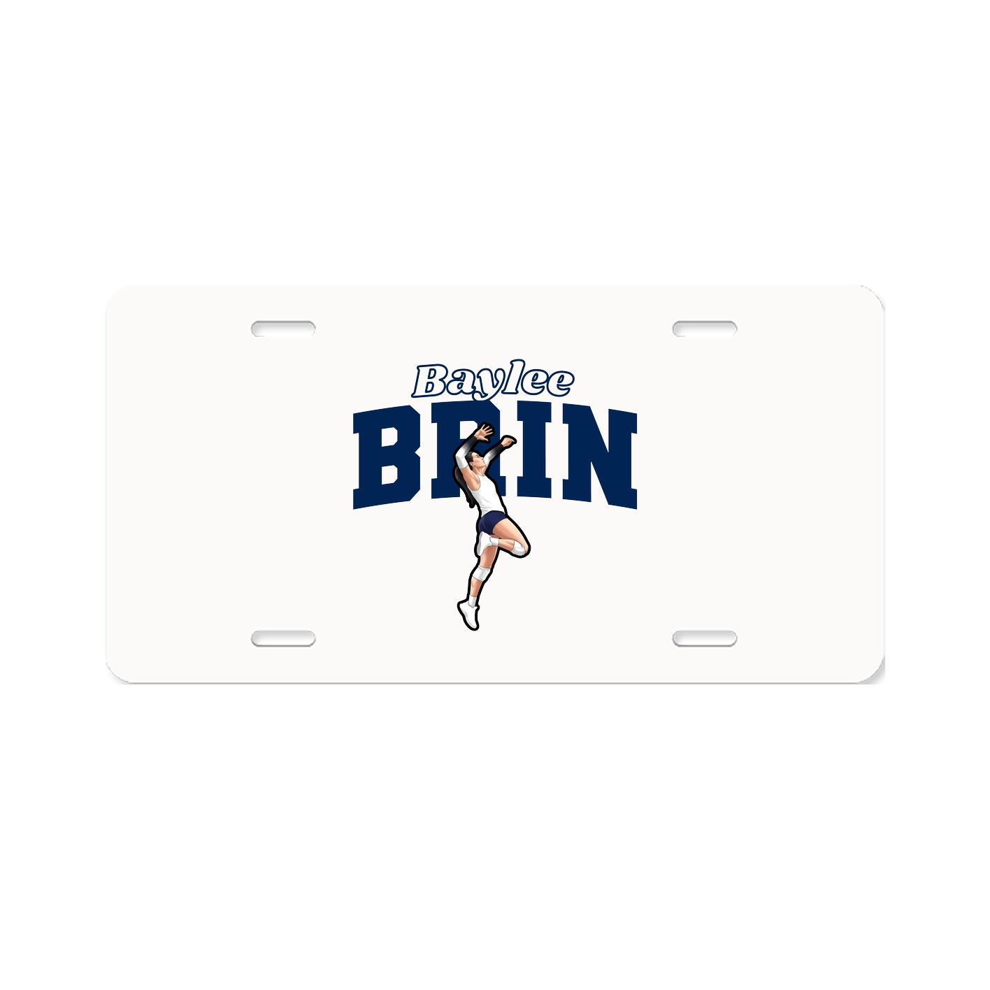 License Plate — Name Arch in Classic