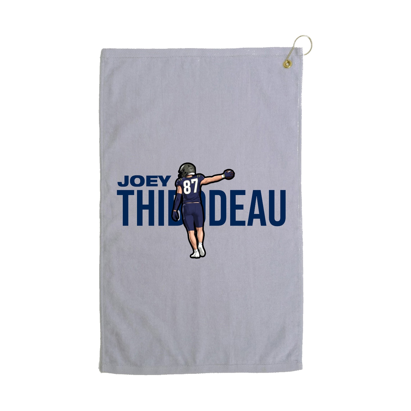 Golf Towel — Player Name in Grey