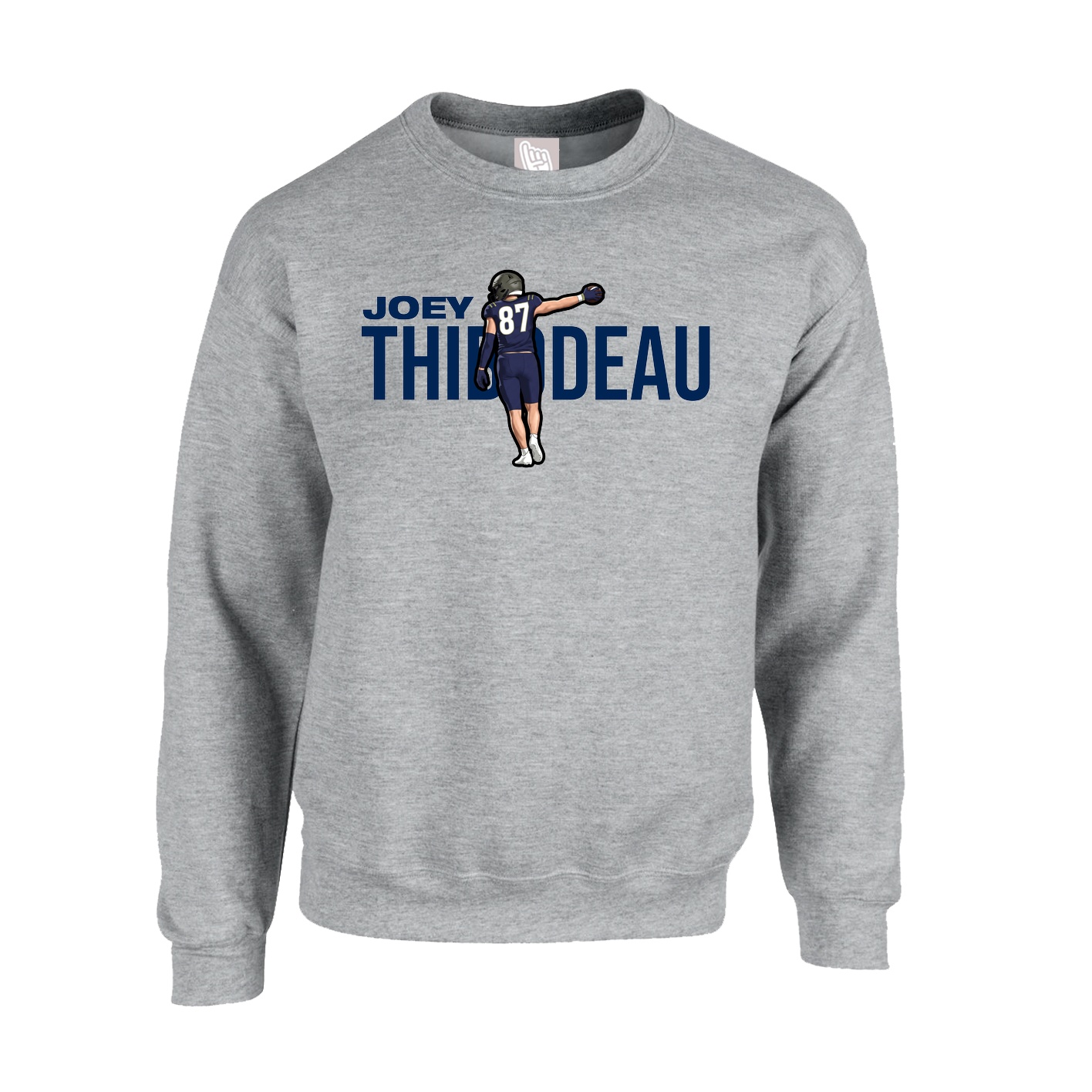 Fleece Crew — Player Name in Grey