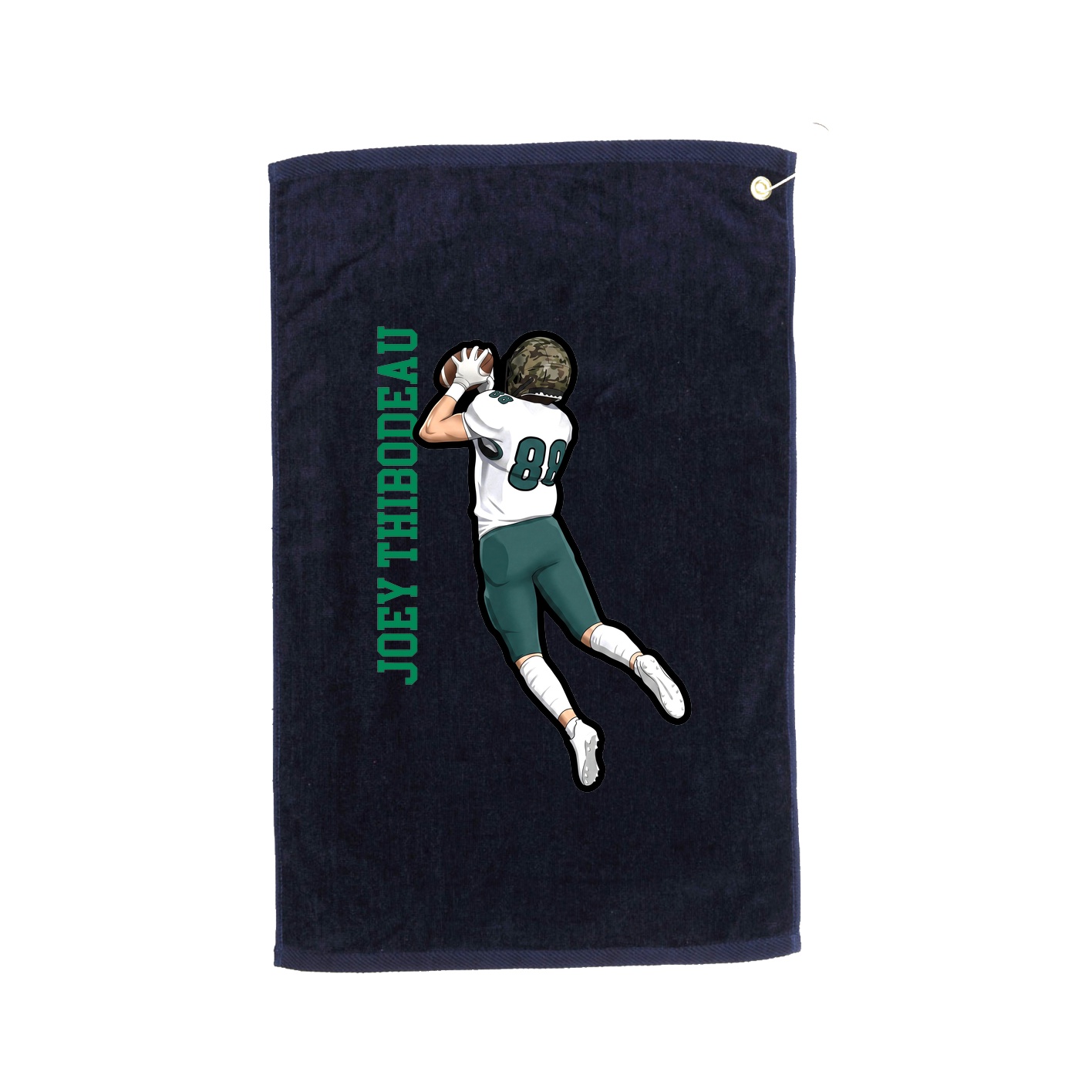 Golf Towel — Name Vertical in Navy