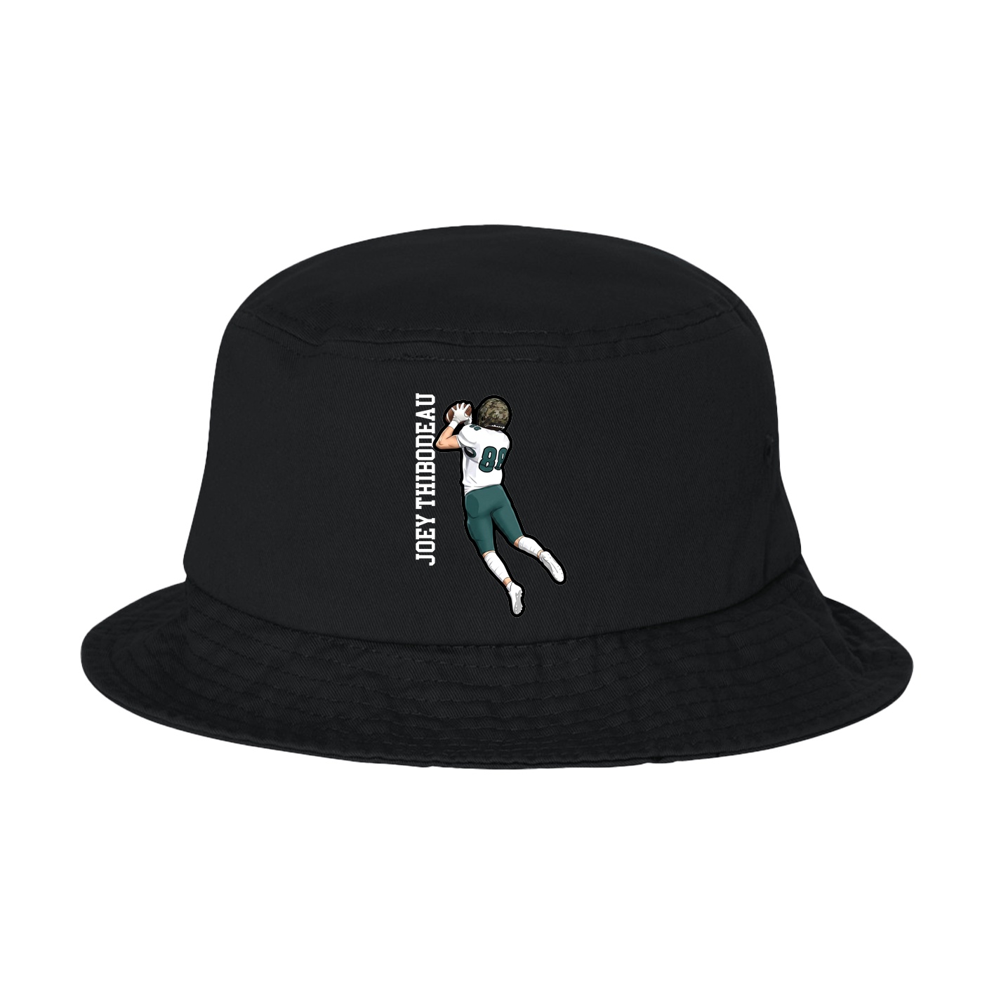 Bucket Cap — Name Vertical in Black
