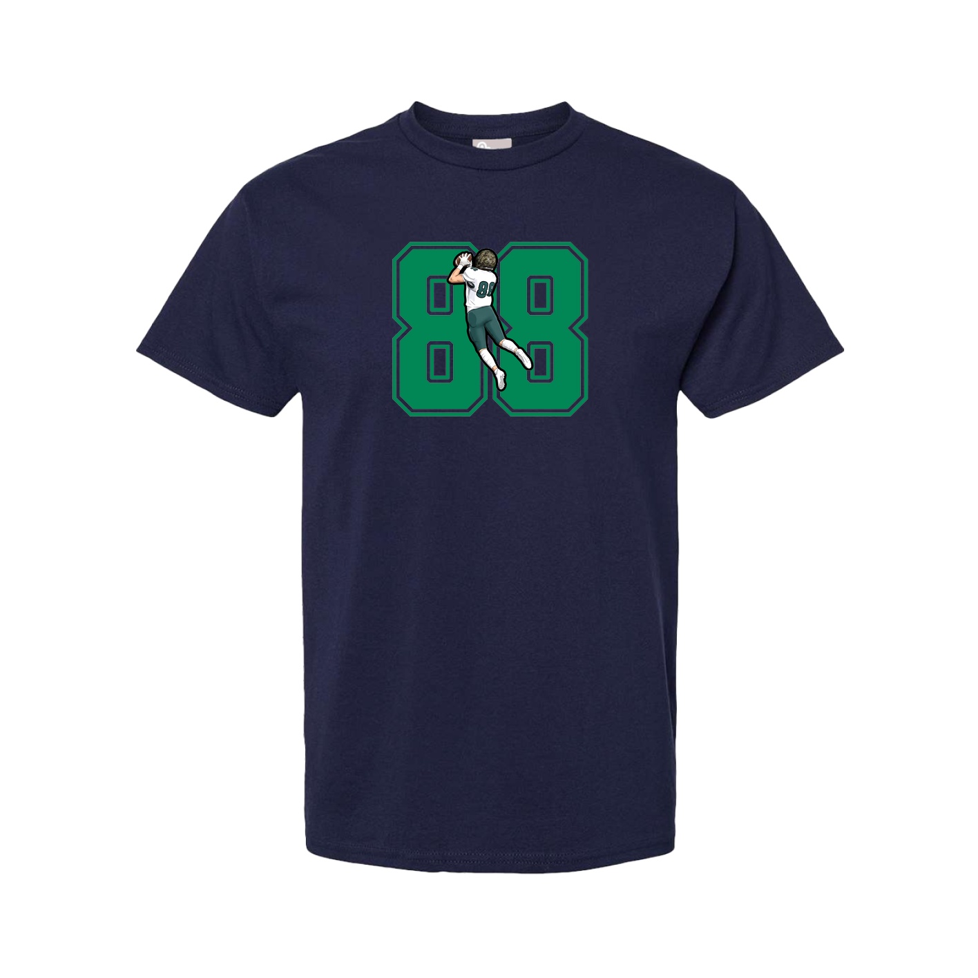 Youth Tee — Number in Navy