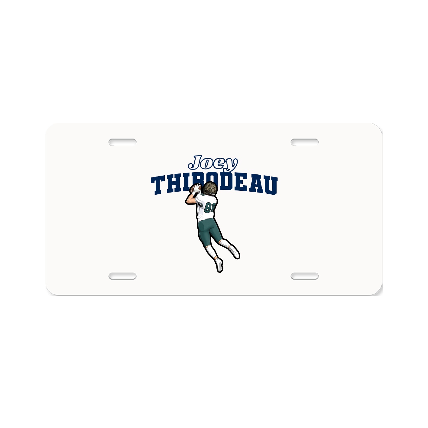 License Plate — Name Arch in Classic
