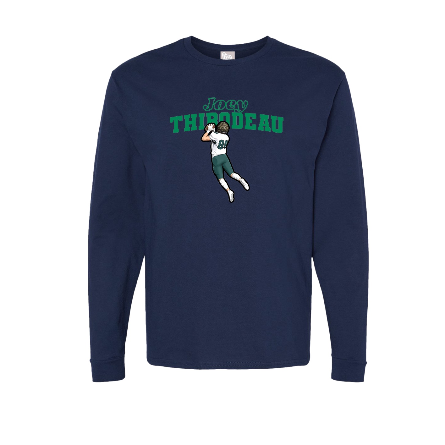 Long Sleeve Tee — Name Arch in Navy