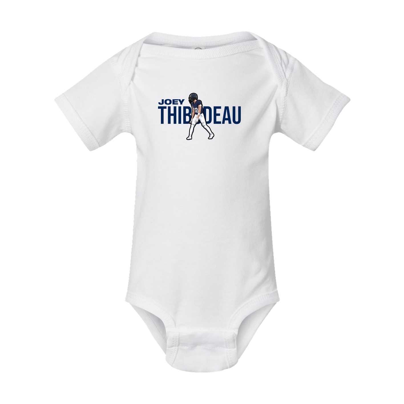 Baby Onesie — Player Name in White