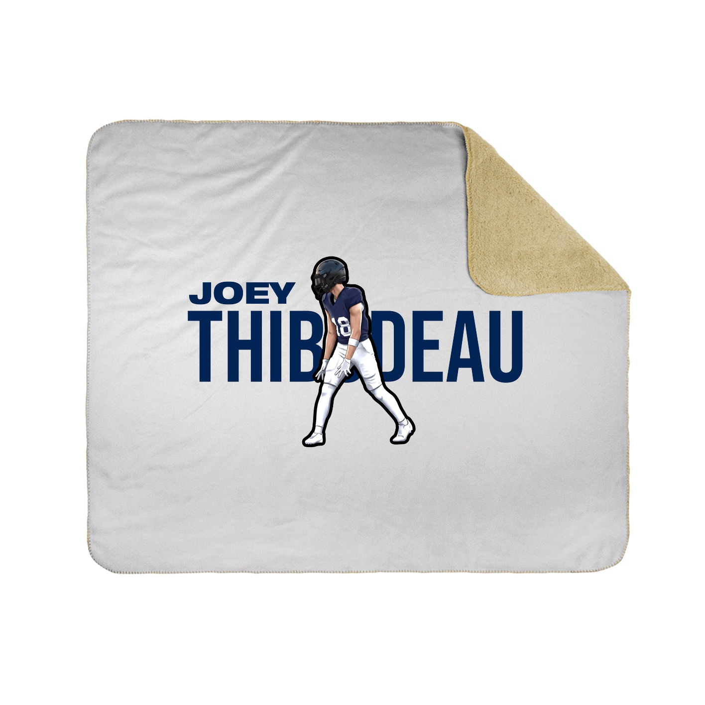 Throw Blanket — Player Name in White
