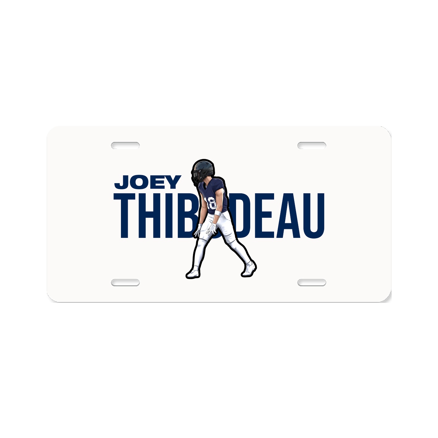 License Plate — Player Name in Classic