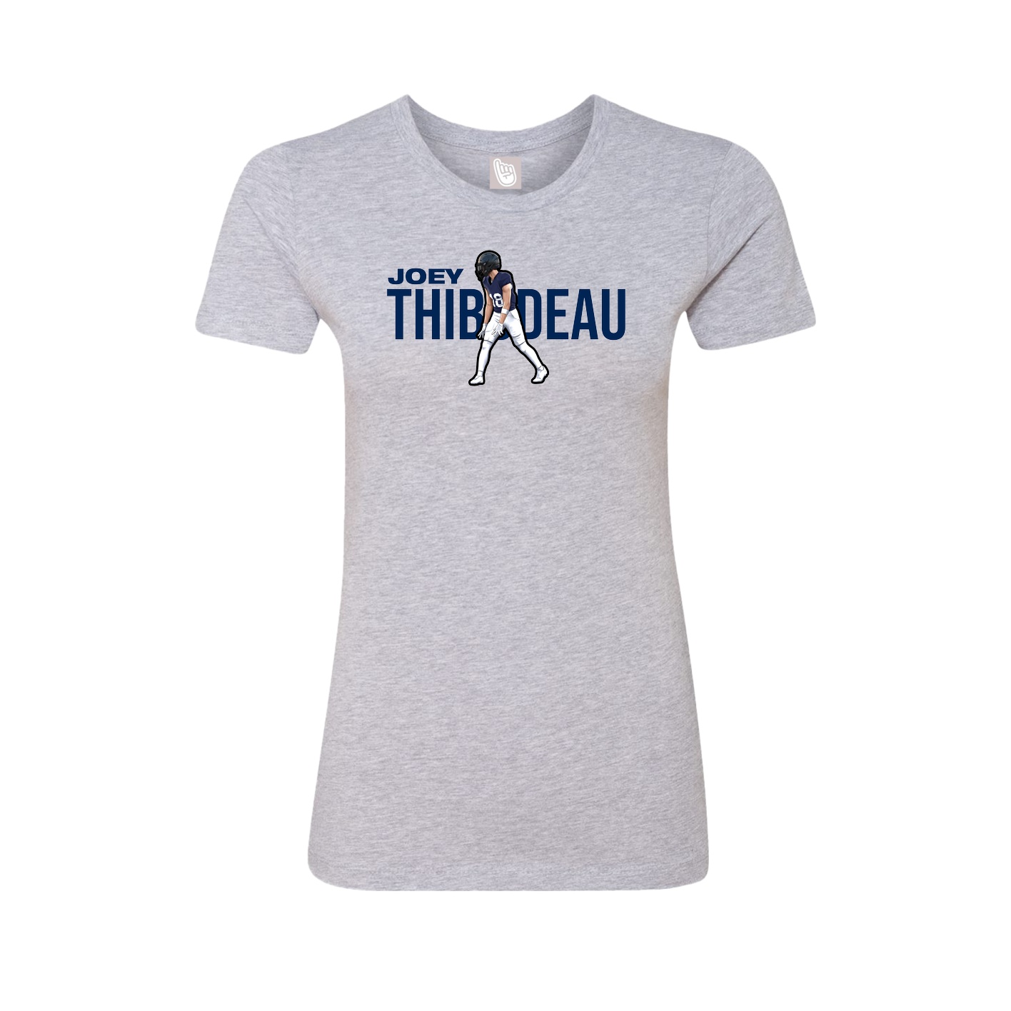 Womens Tee — Player Name in Grey