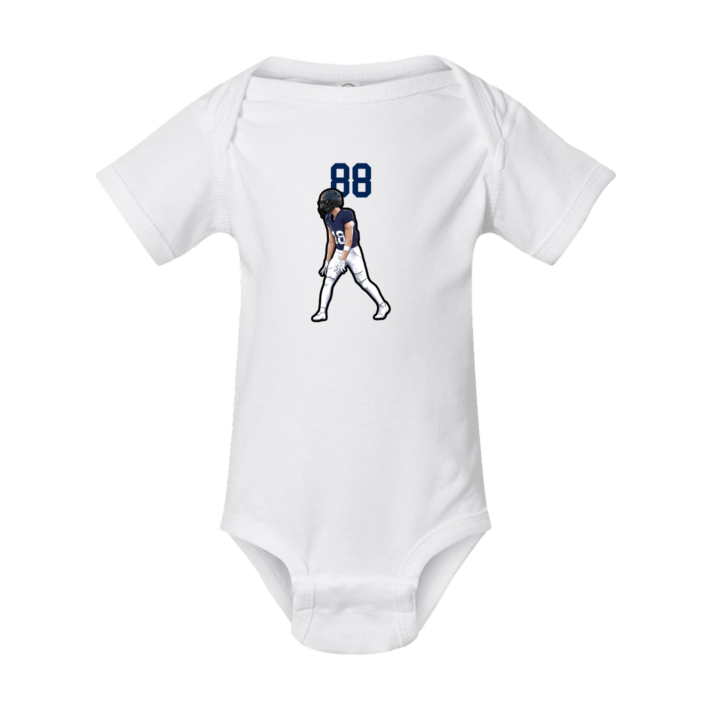 Baby Onesie — Number Top in White