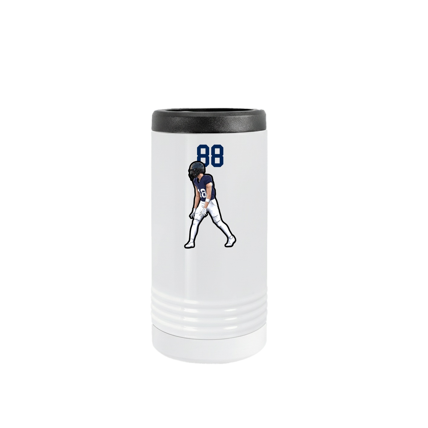 Slim Beverage Holder — Number Top in White