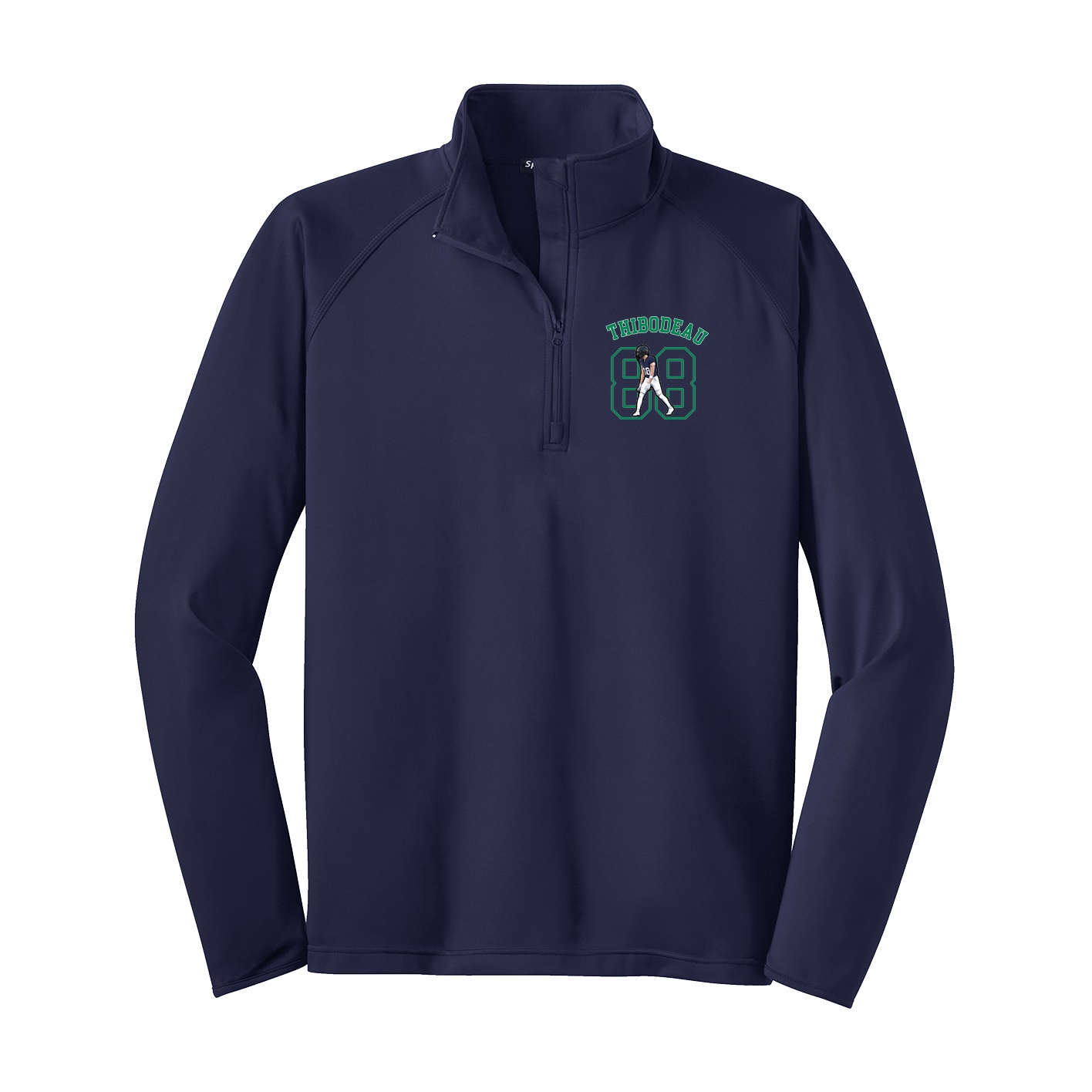 Q-Zip Pullover — Shirsey Arch in Navy