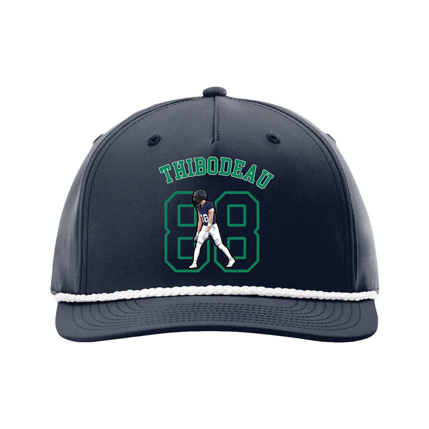 Five-Panel Classic Rope Cap — Shirsey Arch in Navy