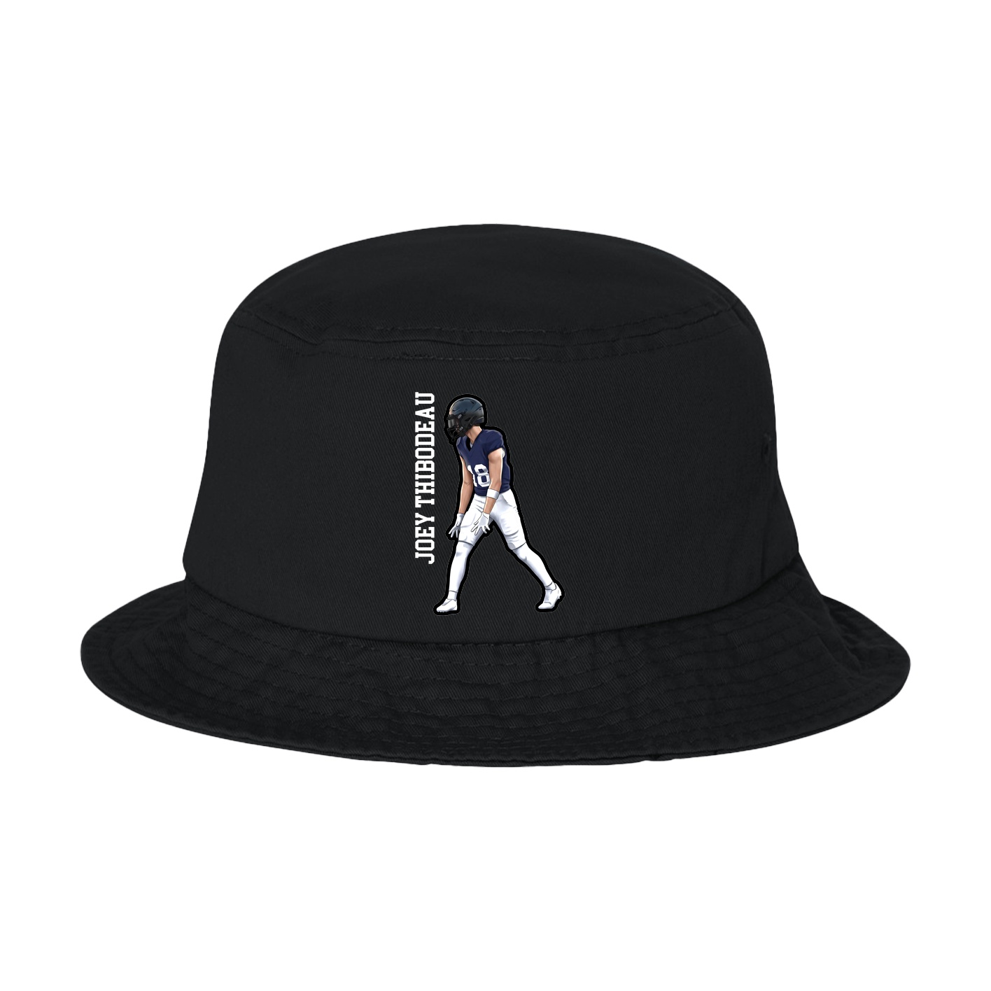 Bucket Cap — Name Vertical in Black