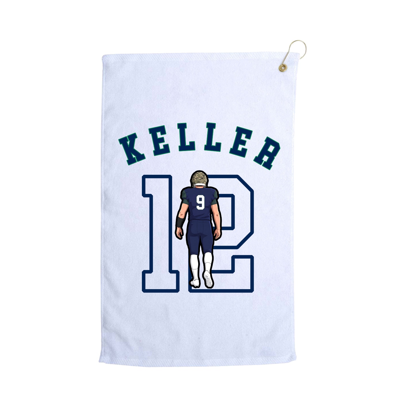 Golf Towel — Shirsey Arch in White