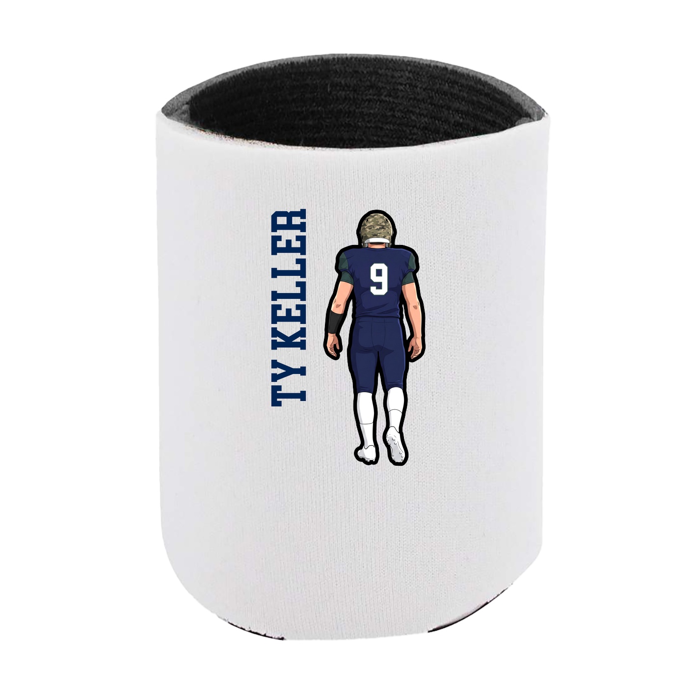 Can Holder — Name Vertical in White