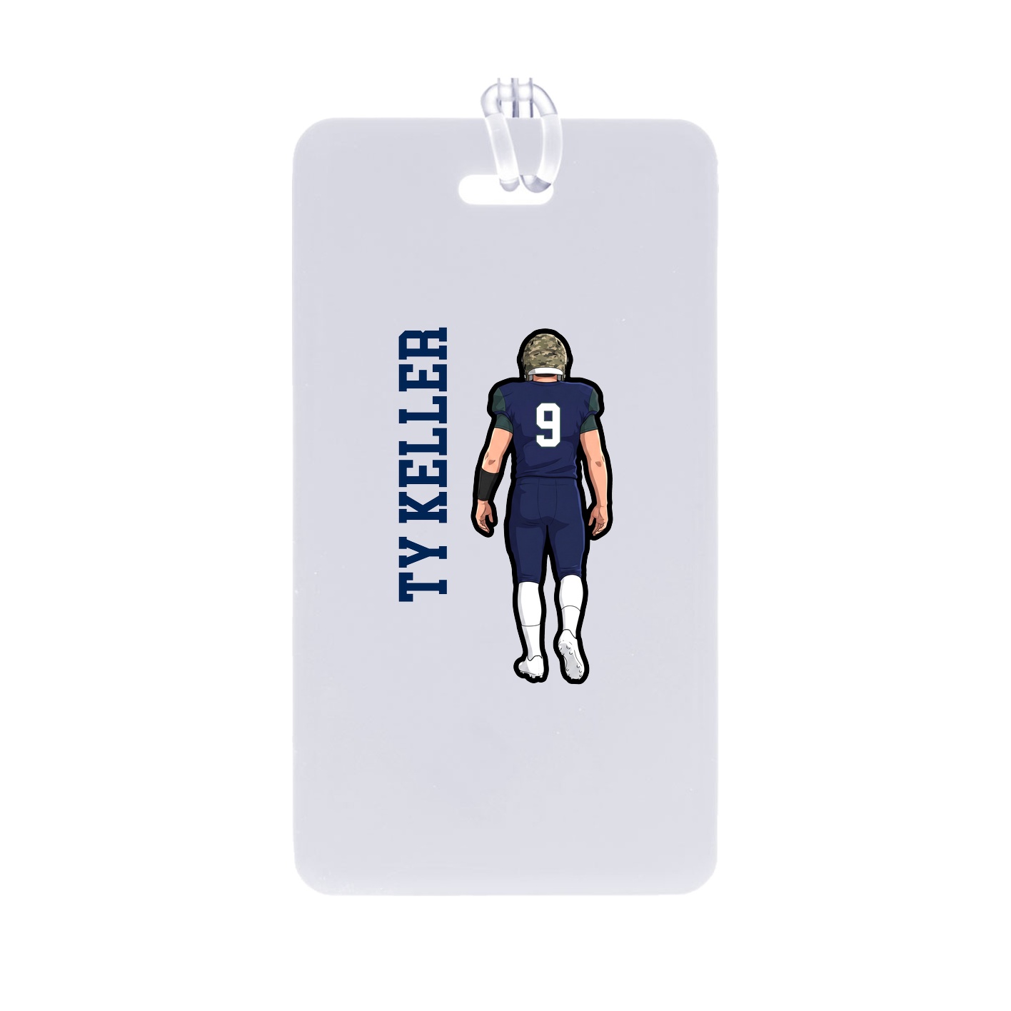 Bag Tag — Name Vertical in Classic