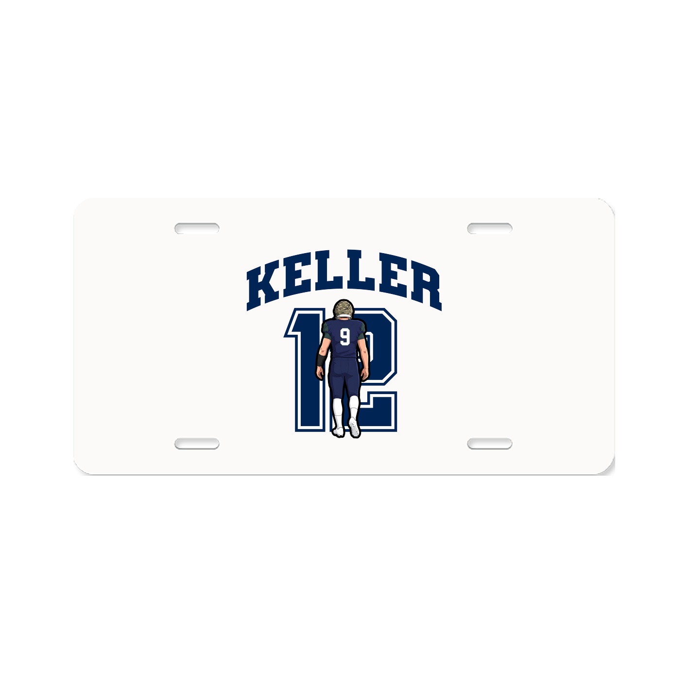 License Plate — Number in Classic
