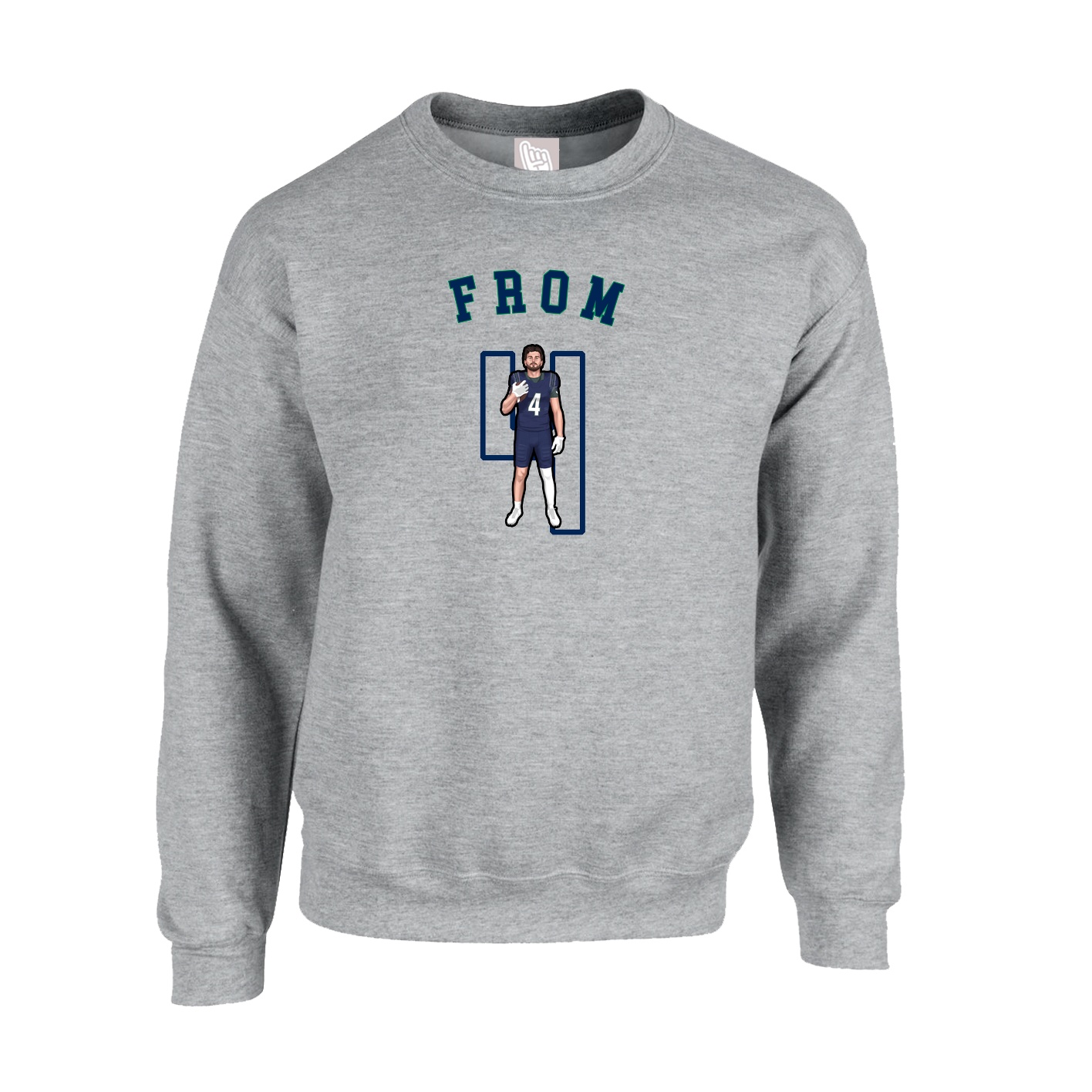 Fleece Crew — Shirsey Arch in Grey