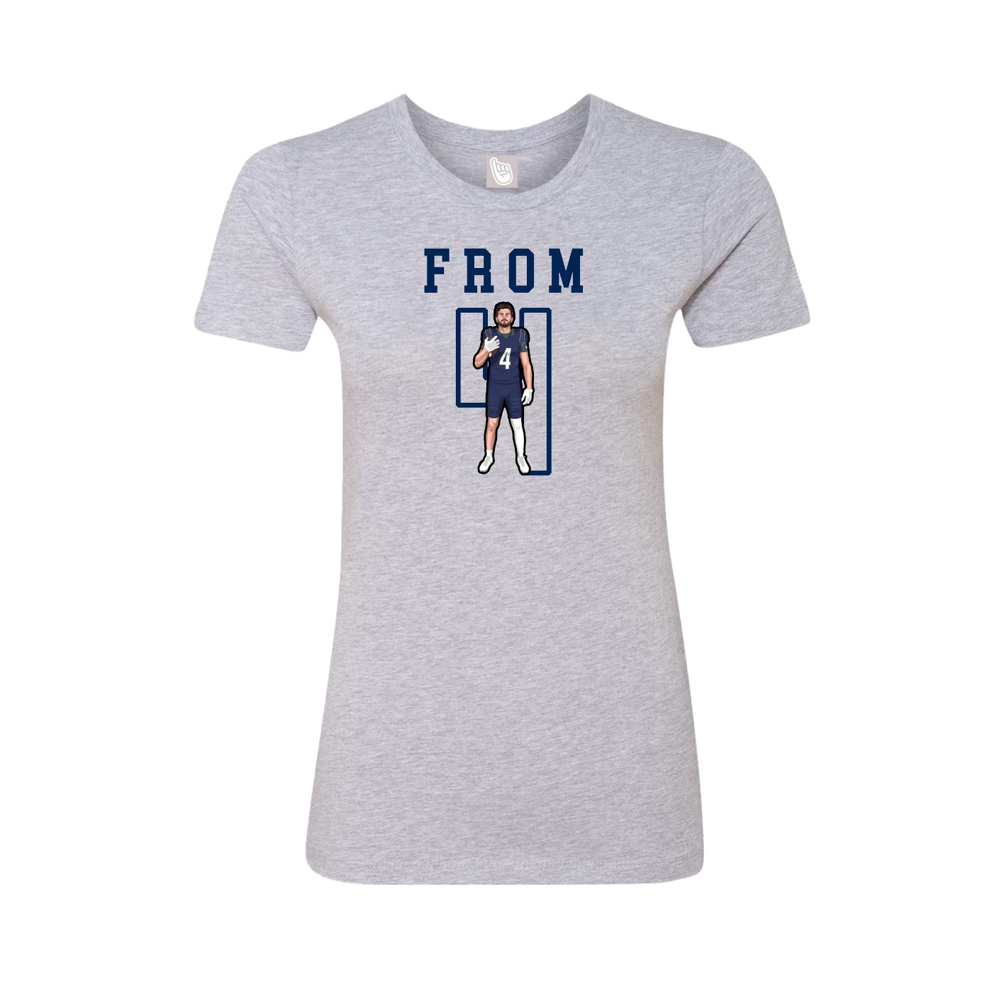 Fitted Women's Tee — Shirsey in Grey