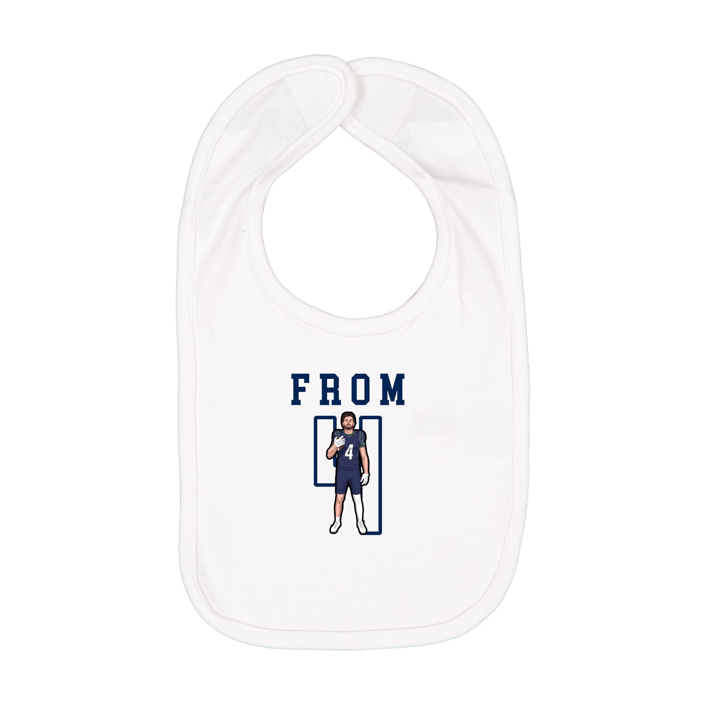 Infant Bib — Shirsey in White