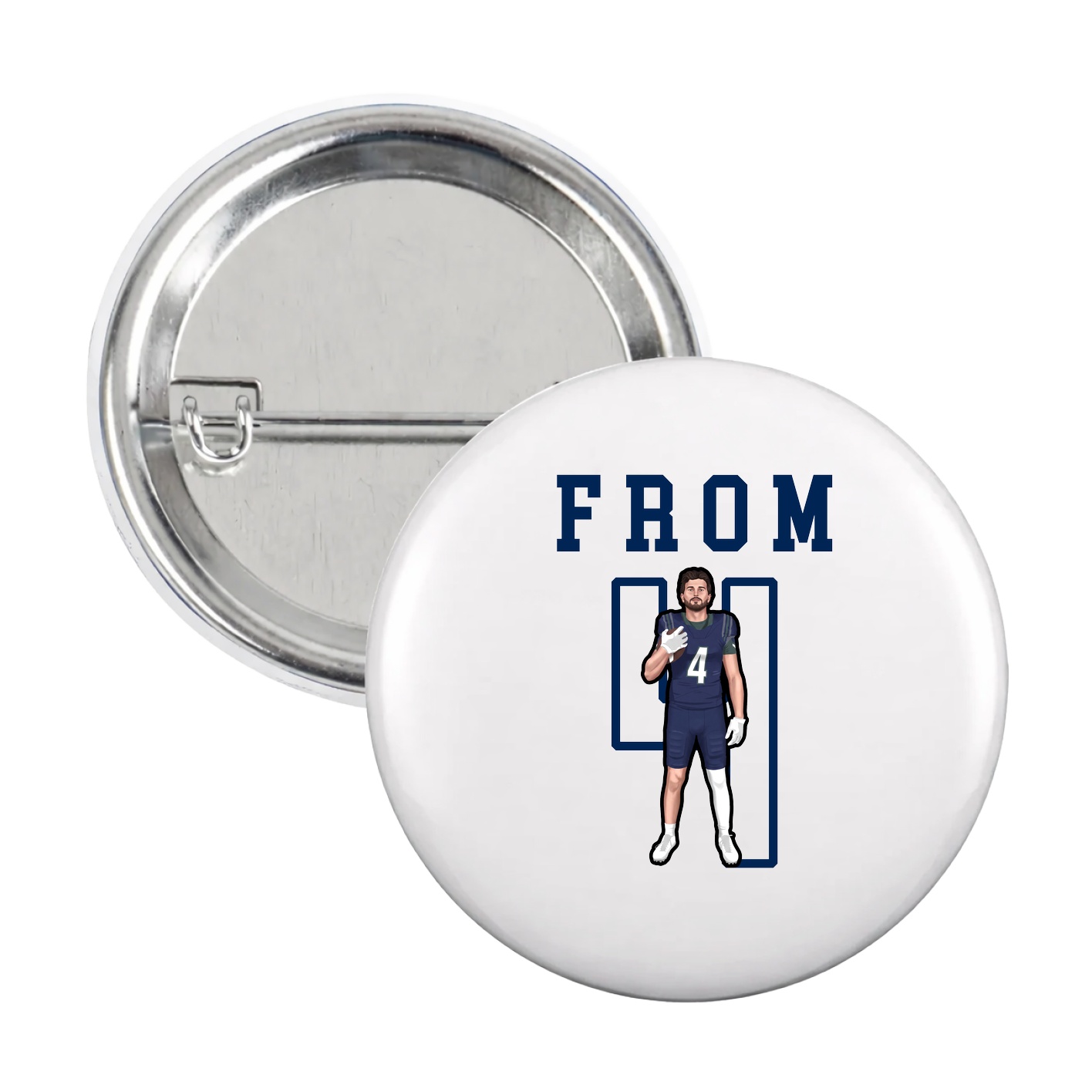 Game Day Button — Shirsey in White