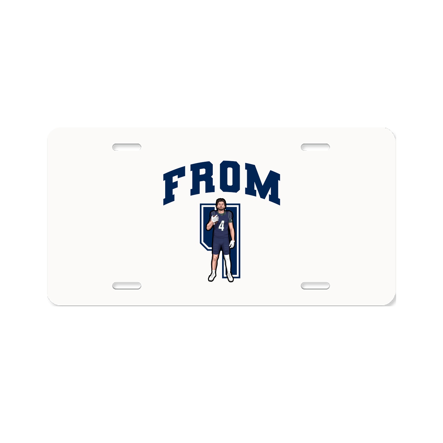 License Plate — Number in Classic