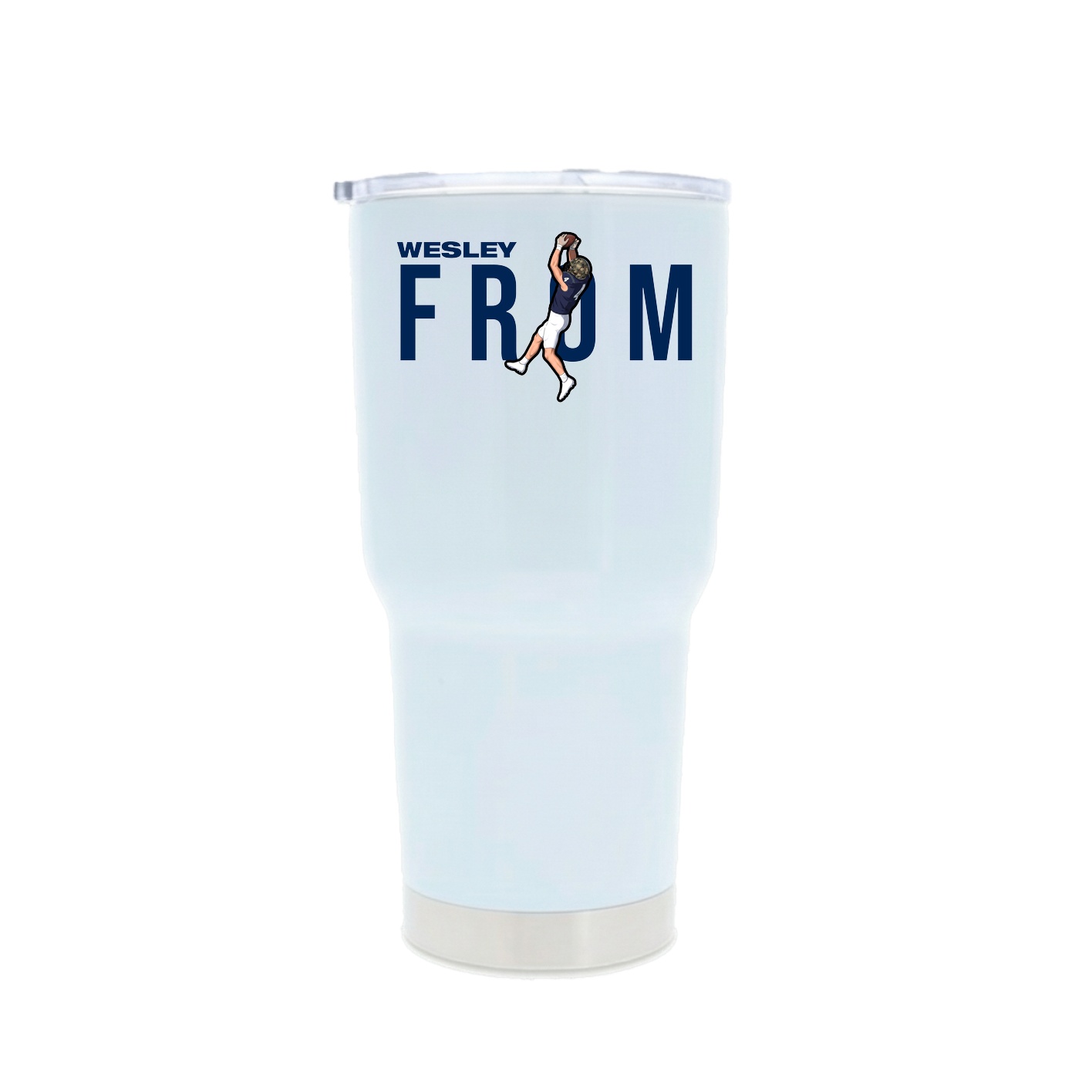 30oz Stainless Steel Tumbler — Player Name in White