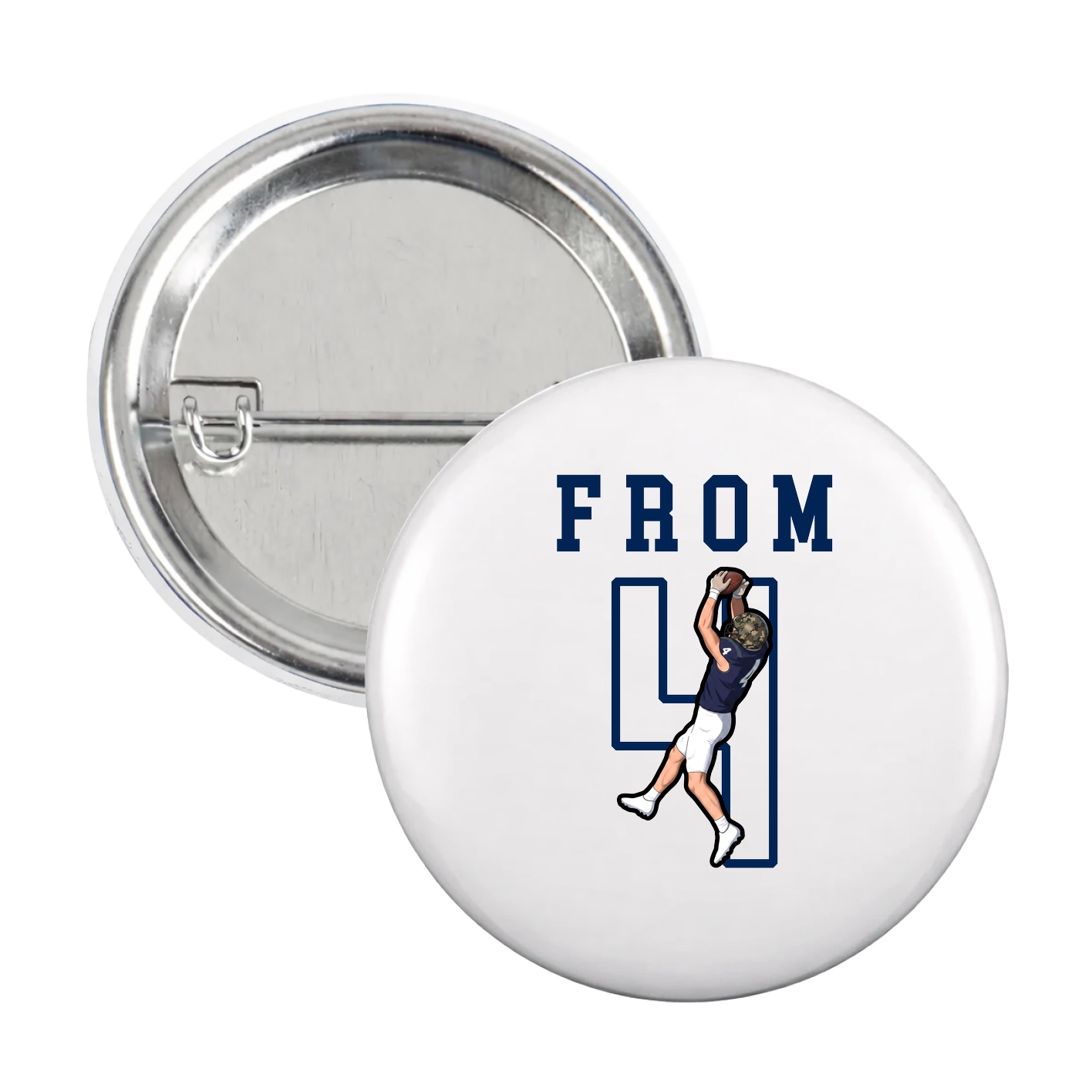 Game Day Button — Shirsey in White