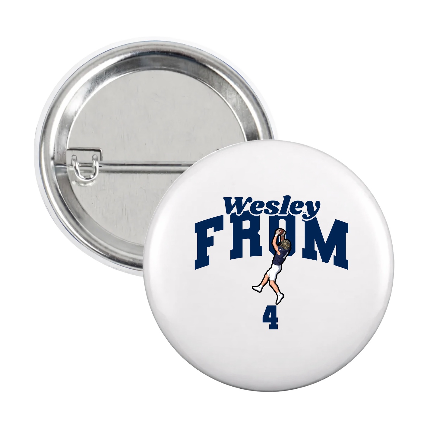 Game Day Button — Signature Arch in White