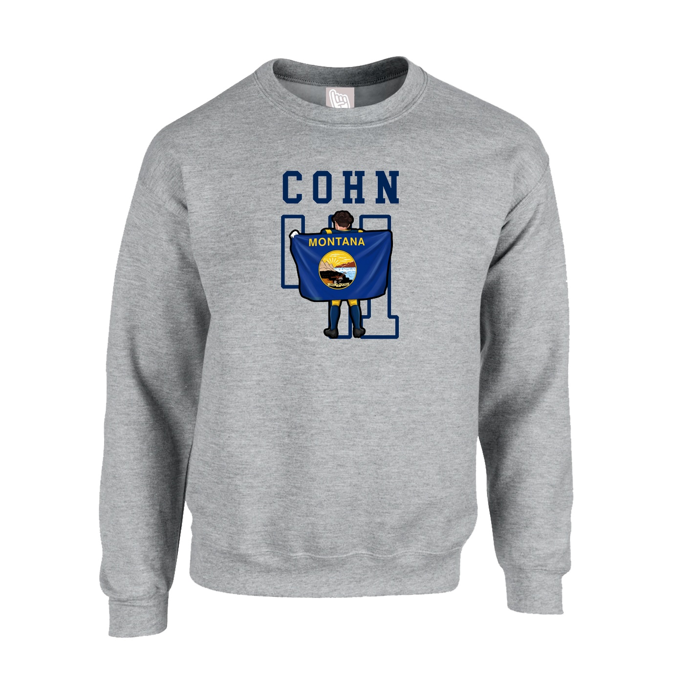 Fleece Crew — Shirsey in Grey