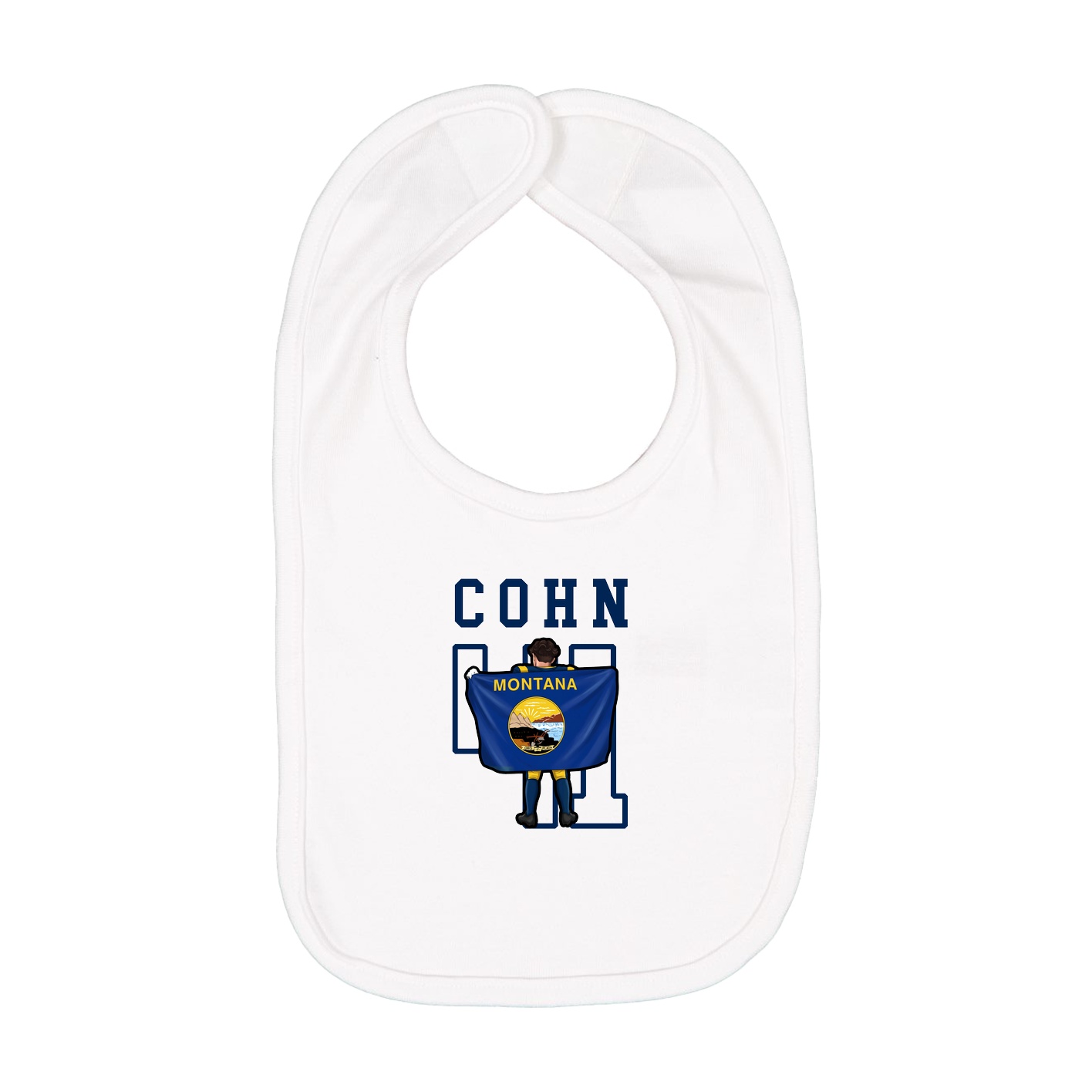 Infant Bib — Shirsey in White