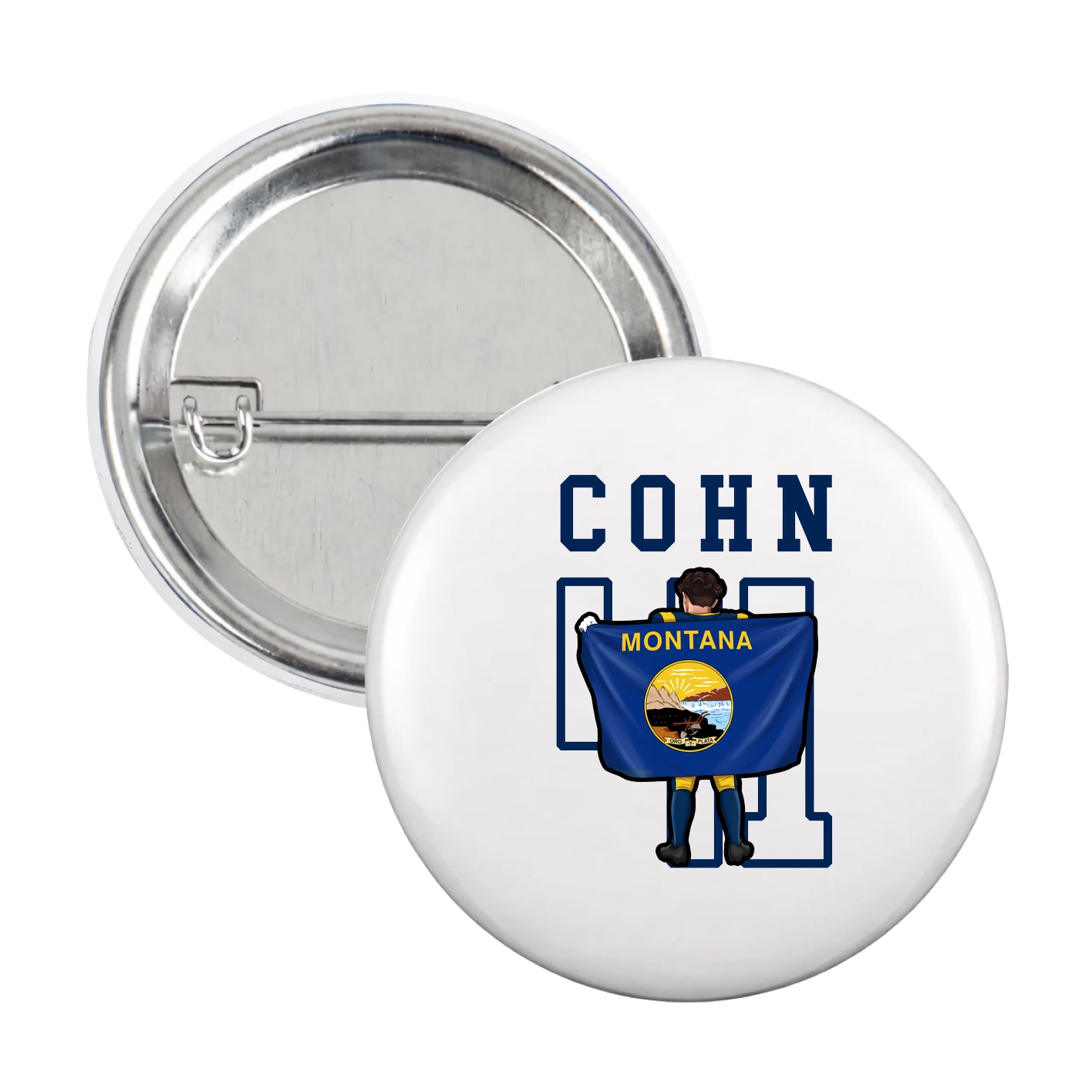 Game Day Button — Shirsey in White