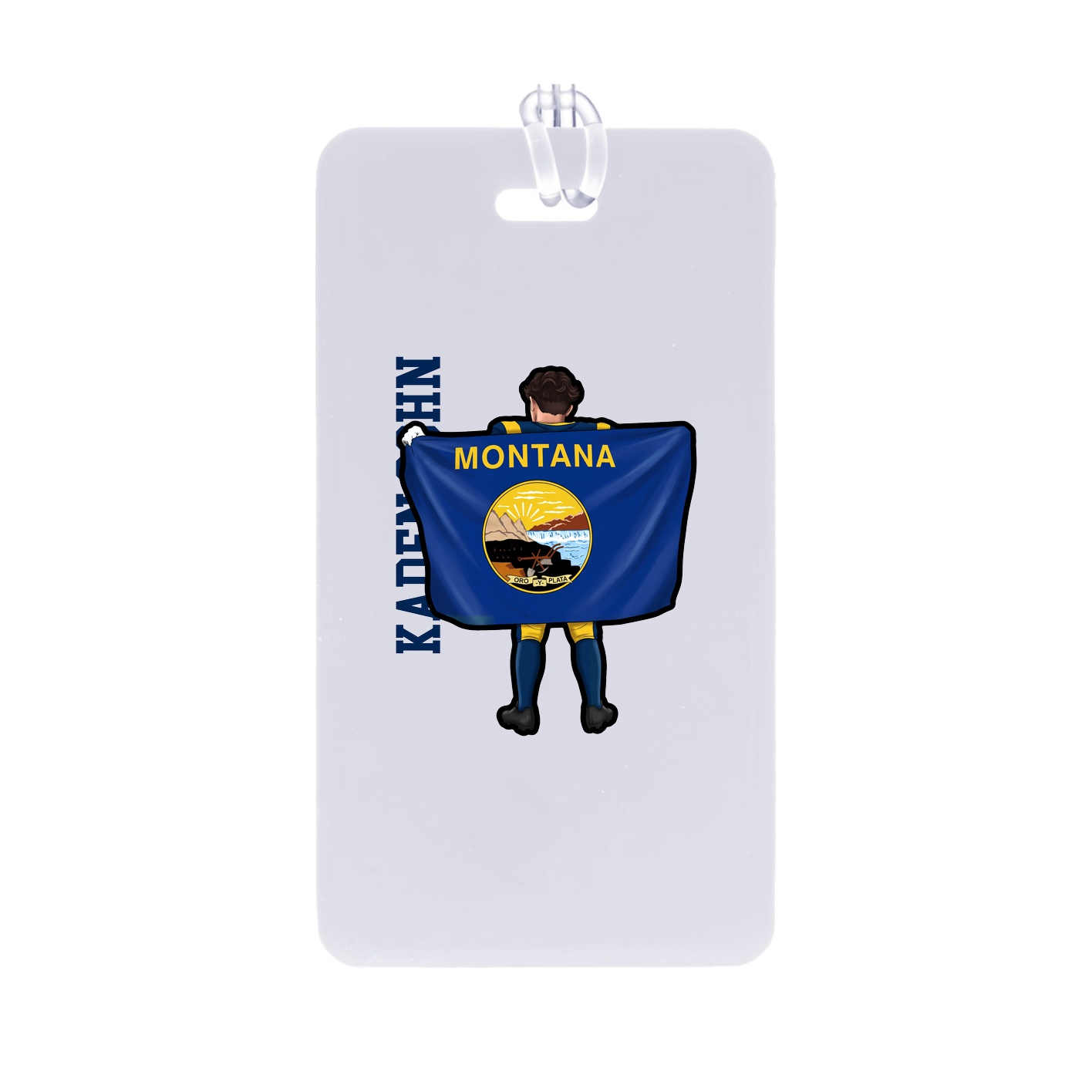 Bag Tag — Name Vertical in Classic