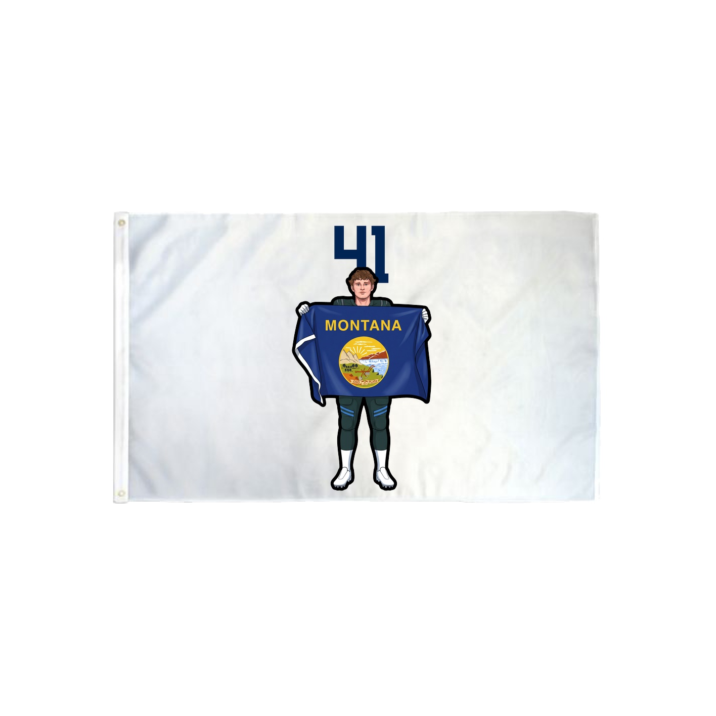 3x5 Flag — Number Top in Classic