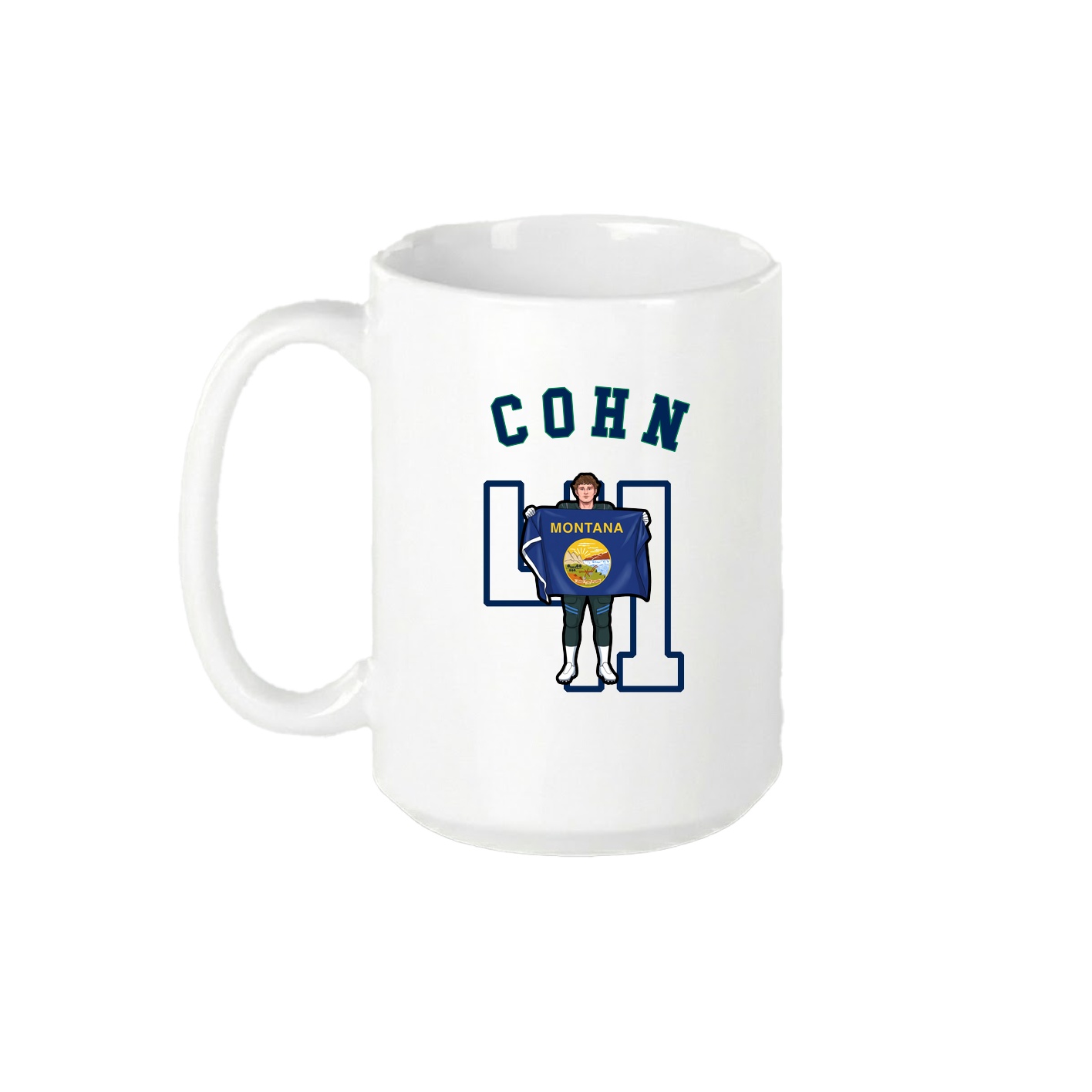 15oz Coffee Mug — Shirsey Arch in White