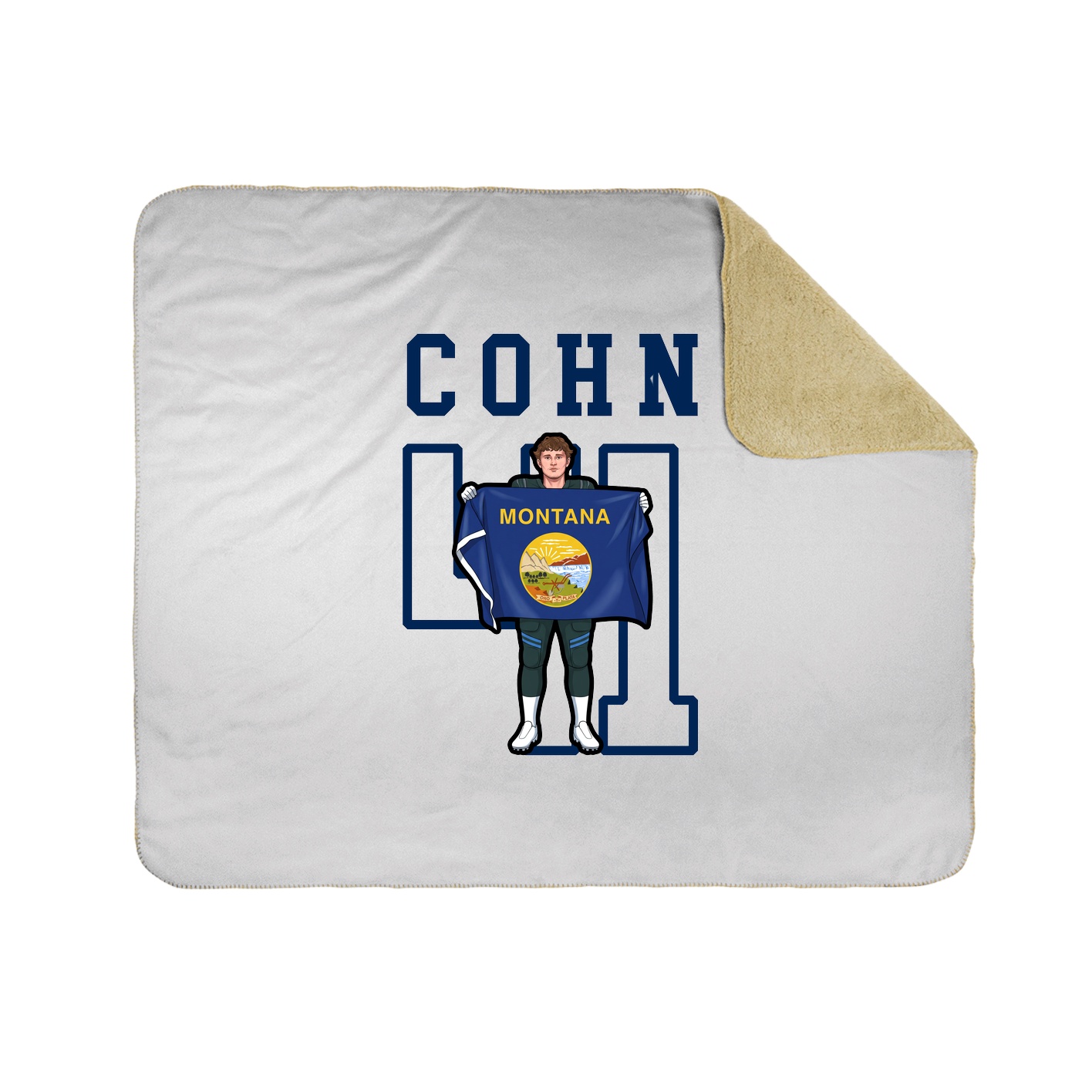 Throw Blanket — Shirsey in White
